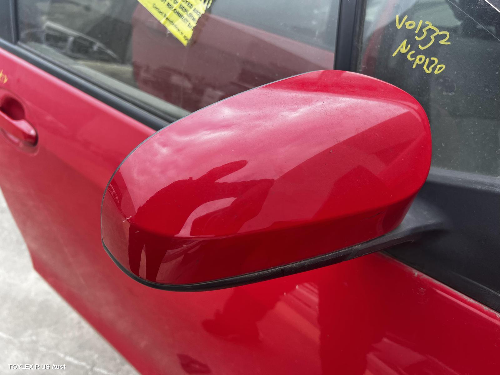 TOYOTA YARIS 2013 Right Door Mirror NCP13#, HATCH, NON HEATED TYPE