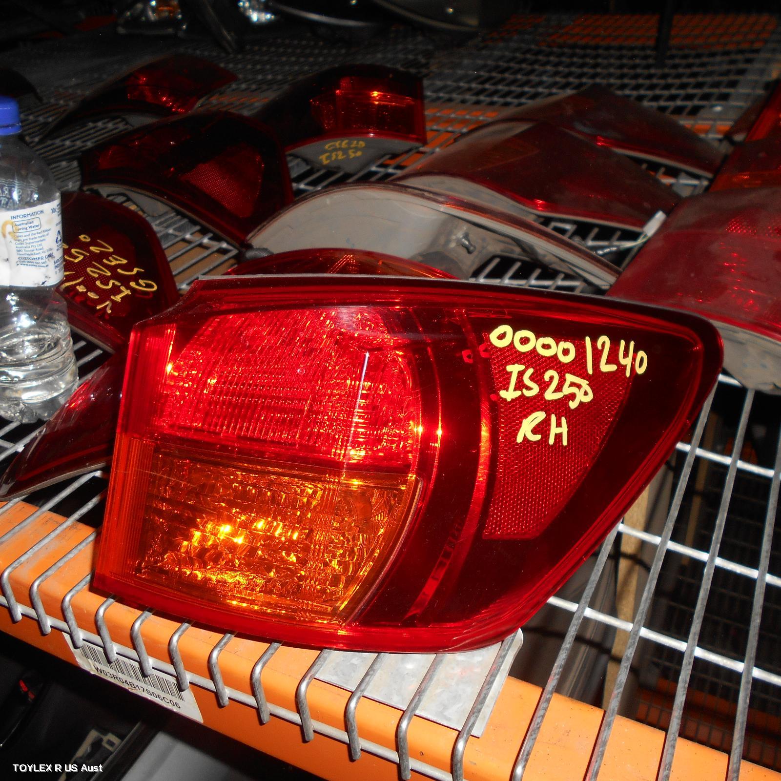 LEXUS IS250/IS250C 2008 Right Taillight IS250, GSE20R, SEDAN, HORIZONTAL TYPE