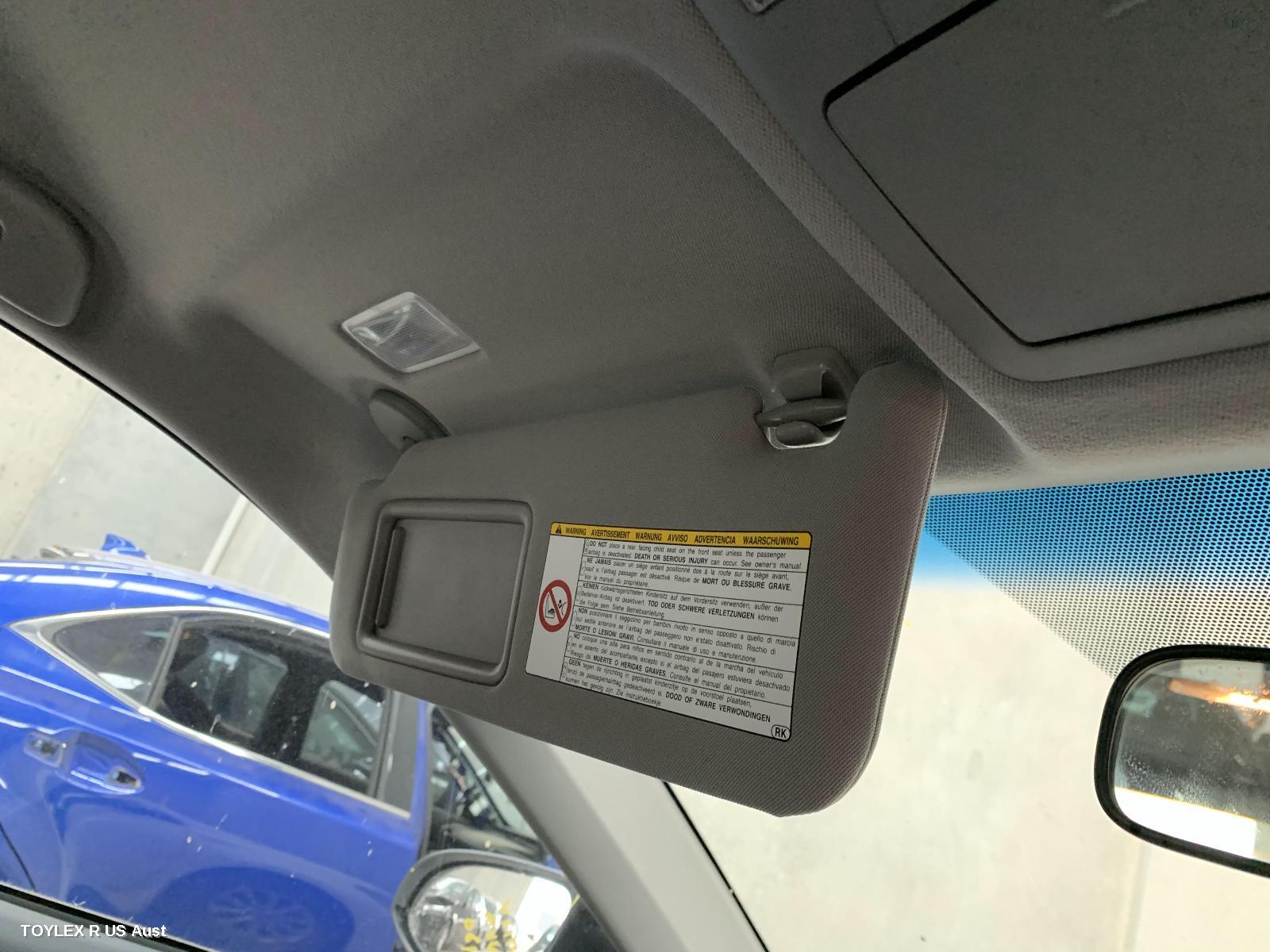 TOYOTA CAMRY 2017 Sunvisor ASV50/AVV50, LH SIDE, W/ LAMP TYPE