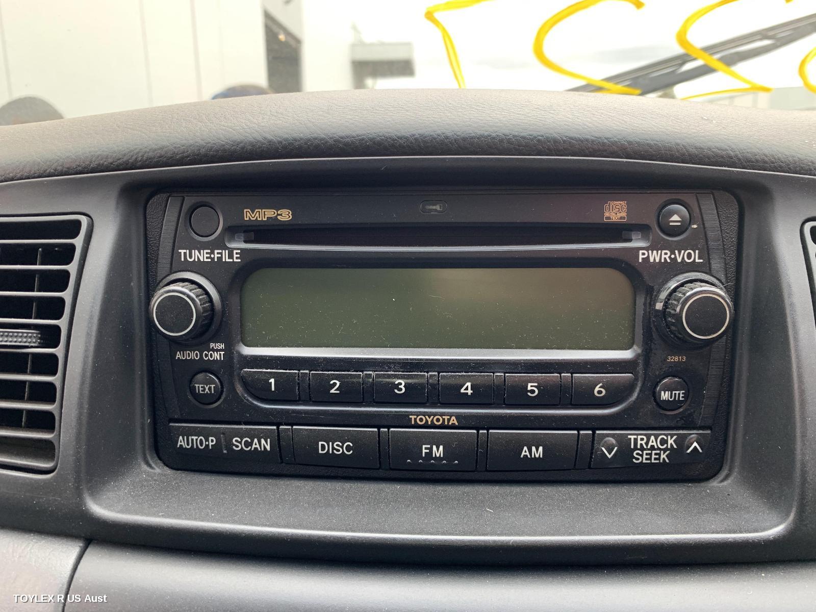 TOYOTA COROLLA 2006 Radio/Cd/Dvd/Sat/Tv SINGLE DISC CD PLAYER (P/N ON FACE 32813), ZZE122