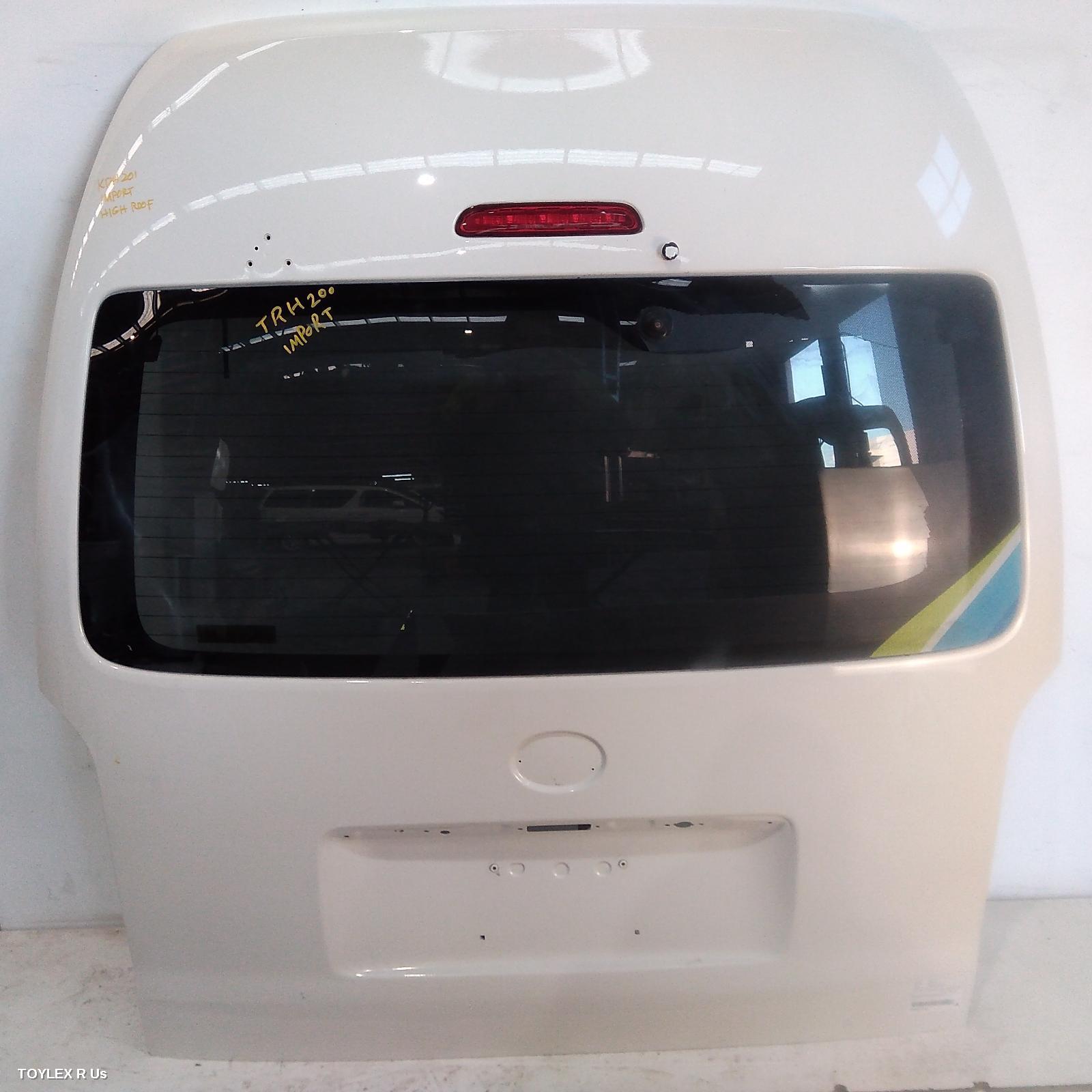 TOYOTA HIACE 2010 Bootlid/Tailgate TAILGATE, TRH/KDH, SLWB/COMMUTER BUS (HIGH ROOF), W/ WIPER/STOP LAMP & MIRROR TYPE