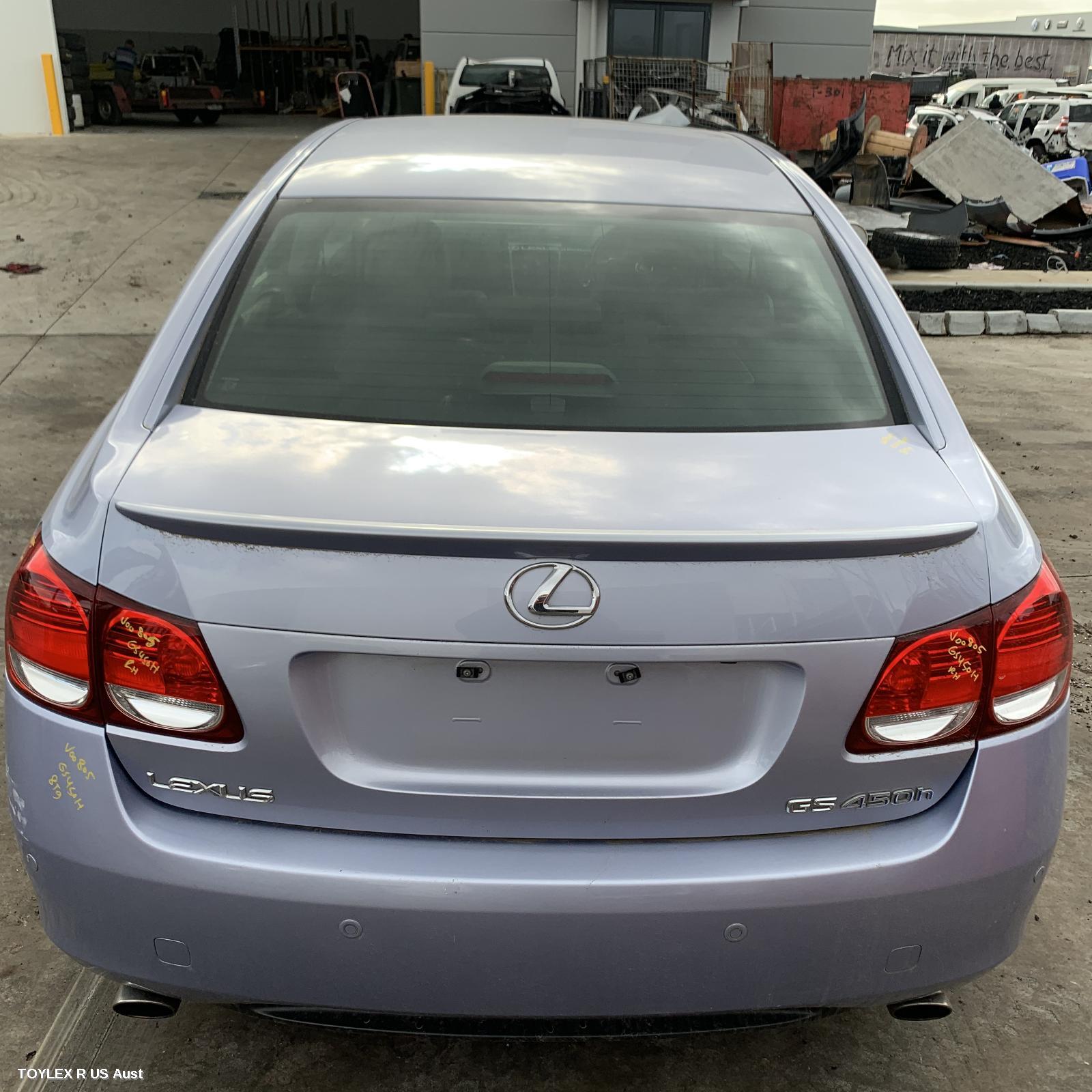 LEXUS GS 2007 Bootlid/Tailgate BOOTLID, 190 SERIES, SPOILERED TYPE, W/ CAMERA