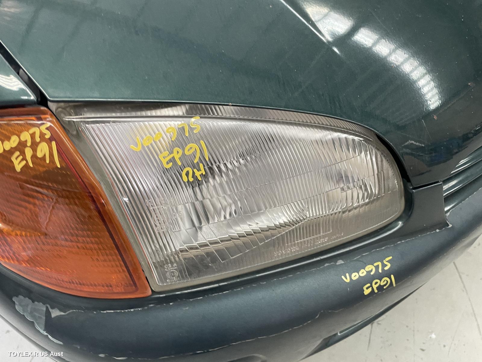 TOYOTA STARLET 1998 Right Headlamp EP91, KOITO LENS#