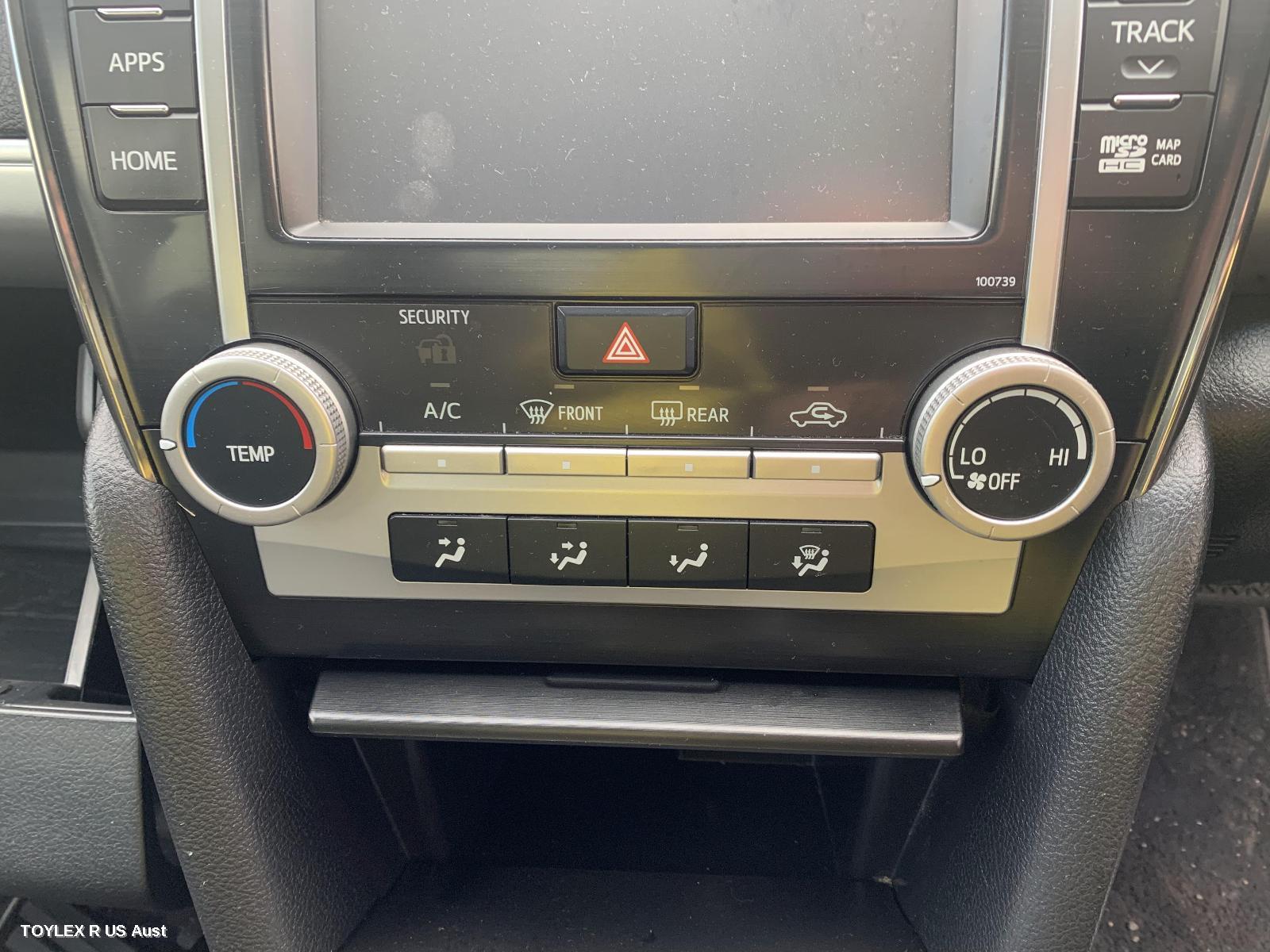 TOYOTA CAMRY 2017 Heater/Ac Controls ASV50/AVV50, CLIMATE CONTROL TYPE