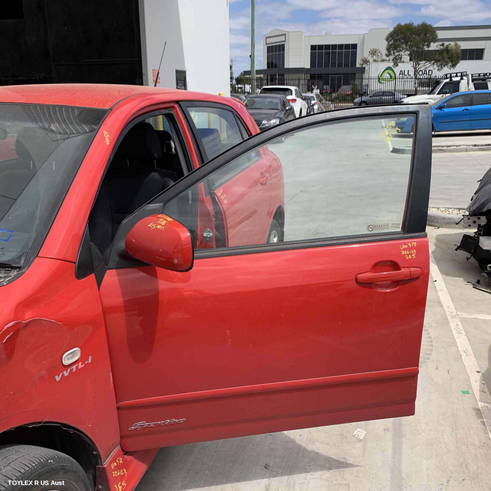 TOYOTA COROLLA 2005 Left Front Door ZZE122 (SOUTH AFRICA-VIN AHT)