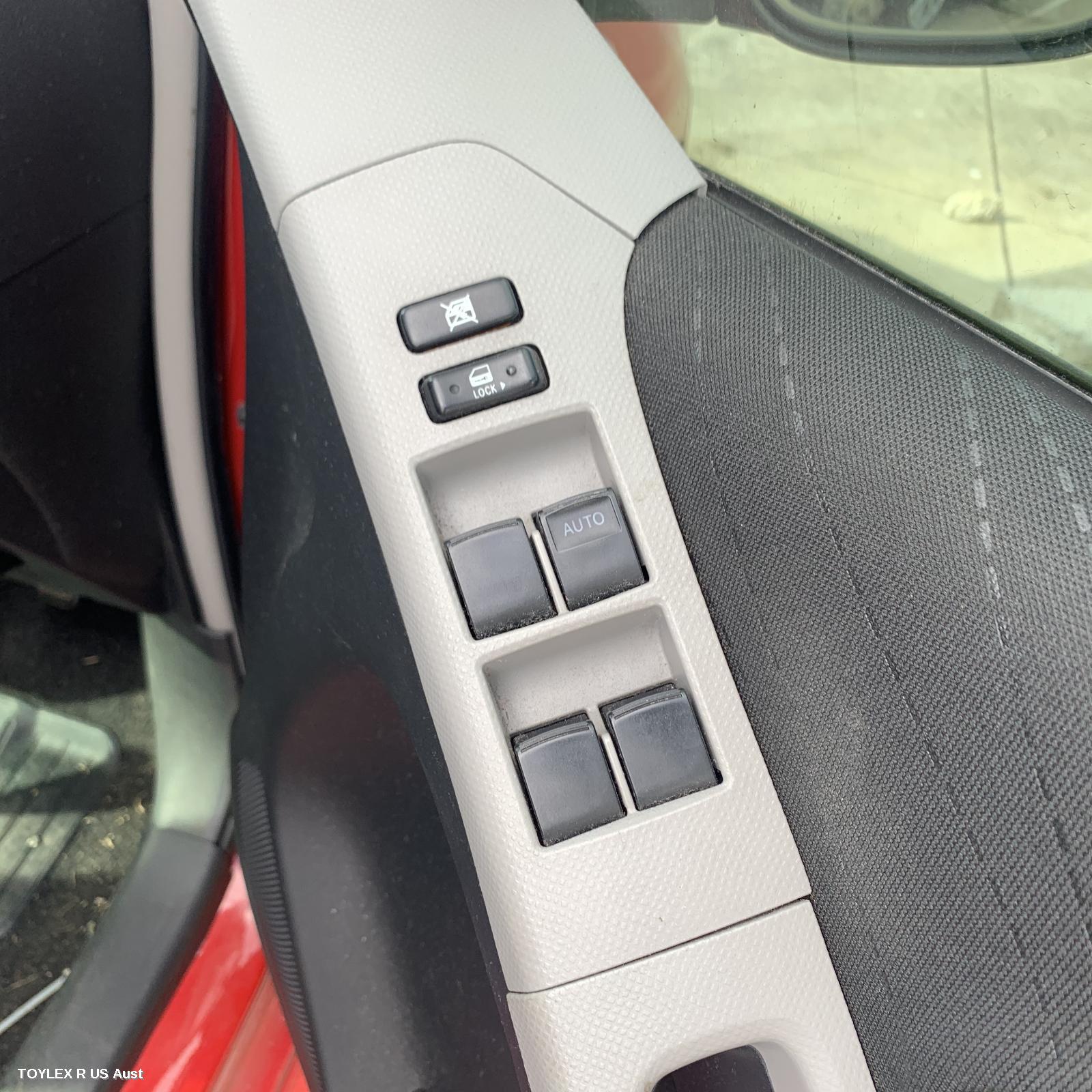 TOYOTA YARIS 2008 Pwr Dr Wind Switch RH FRONT (MASTER SWITCH), 4 SWITCH TYPE, 5DR HATCH/SEDAN, NCP9#