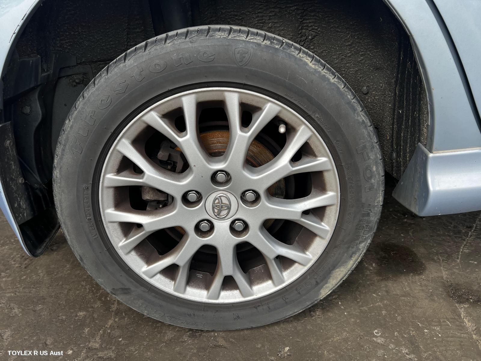 TOYOTA COROLLA 2009 Wheel Mag FACTORY, 16X6.5IN, ZRE152/153R, 5 BACK FAN STYLE