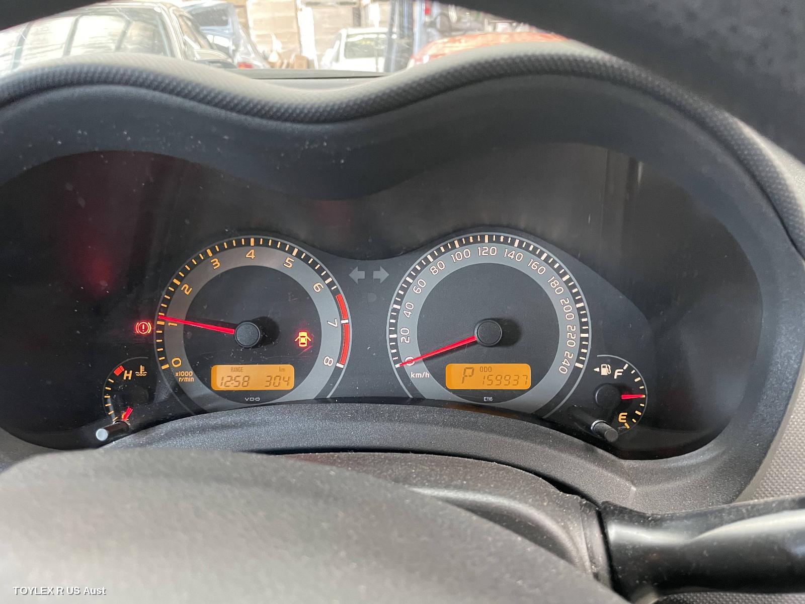TOYOTA COROLLA 2011 Instrument Cluster AUTO, ZRE152R, HATCH, STANDARD TYPE