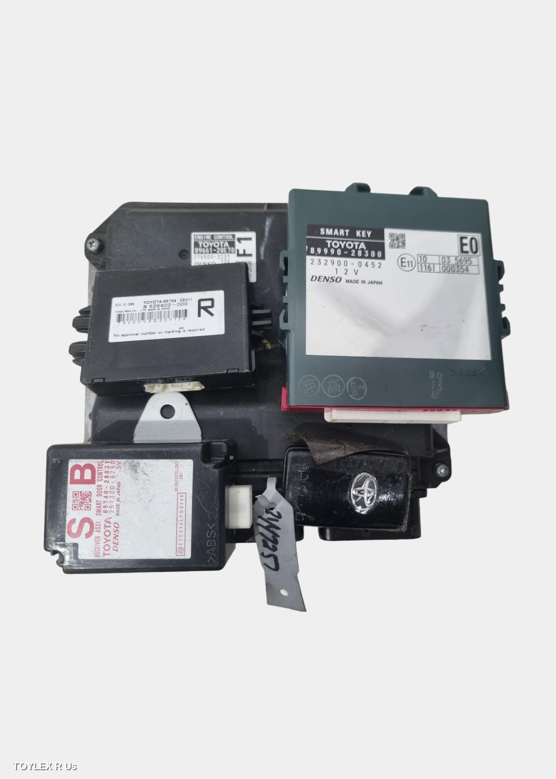 TOYOTA TARAGO 2016 Ecu ENGINE ECU, 2.4, 2AZ-FE, P/N 89661-28E70, SEC SET (ECU/IMM/READER/KEY), ACR50R