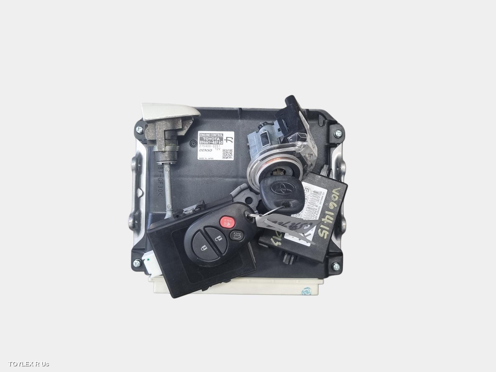 TOYOTA KLUGER 2014 Ecu GSU40, ENGINE ECU, 3.5, 2GR-FE, PETROL, P/N 8966148F60, SEC SET (ECU/IMM/READER/KEY)