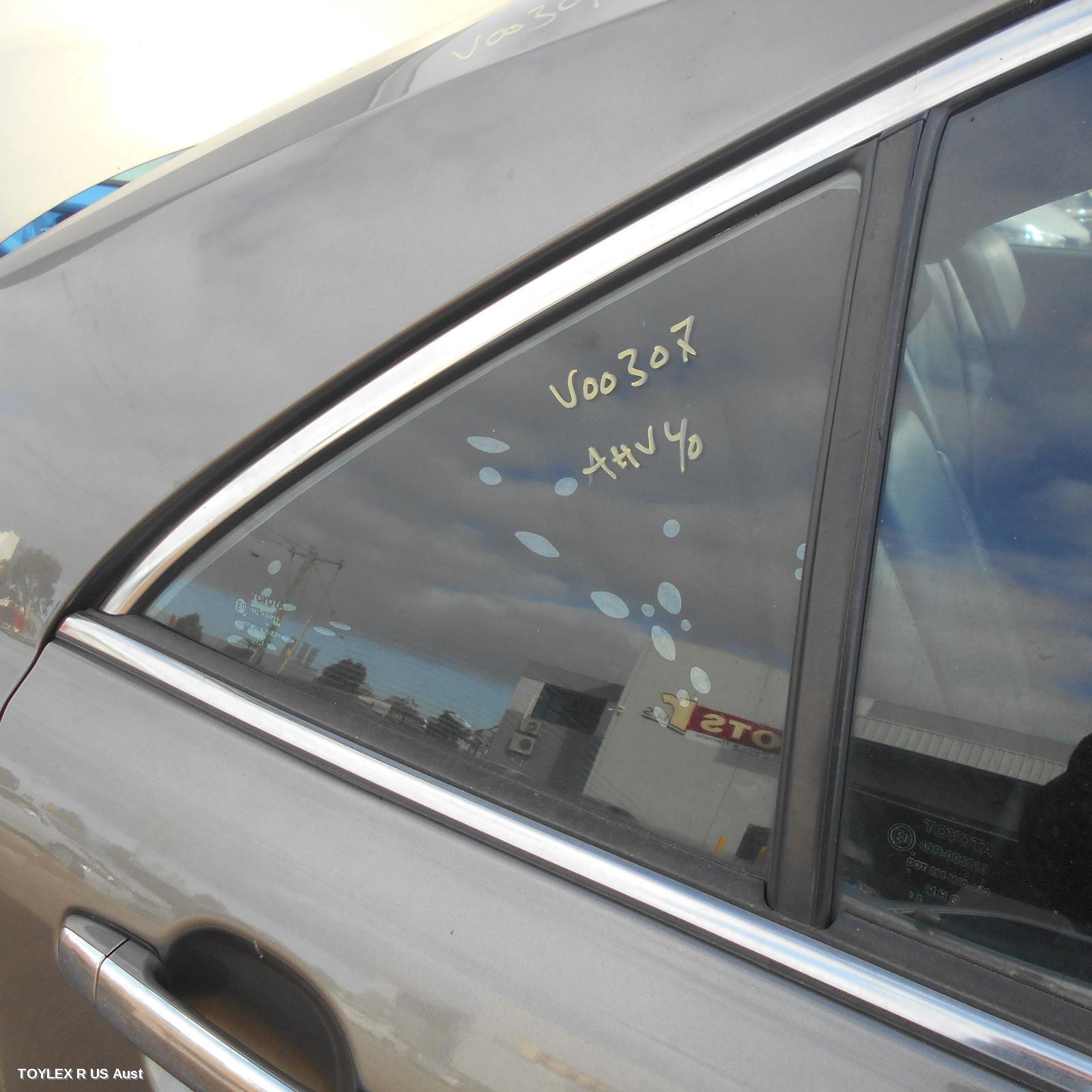 TOYOTA CAMRY 2010 Right Rear 1/4 Door Glass ACV40