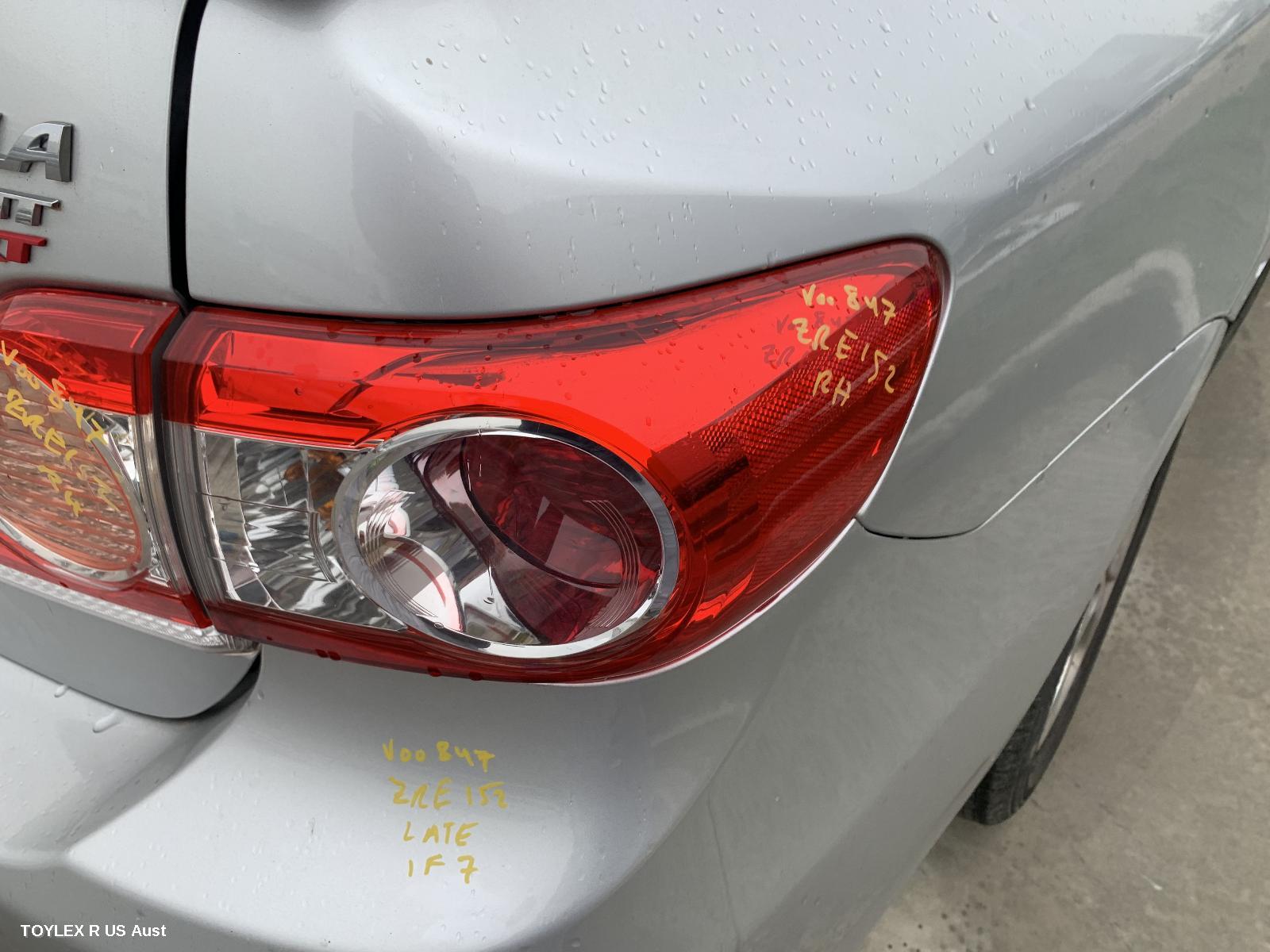 TOYOTA COROLLA 2012 Right Taillight ZRE152/153R, SEDAN