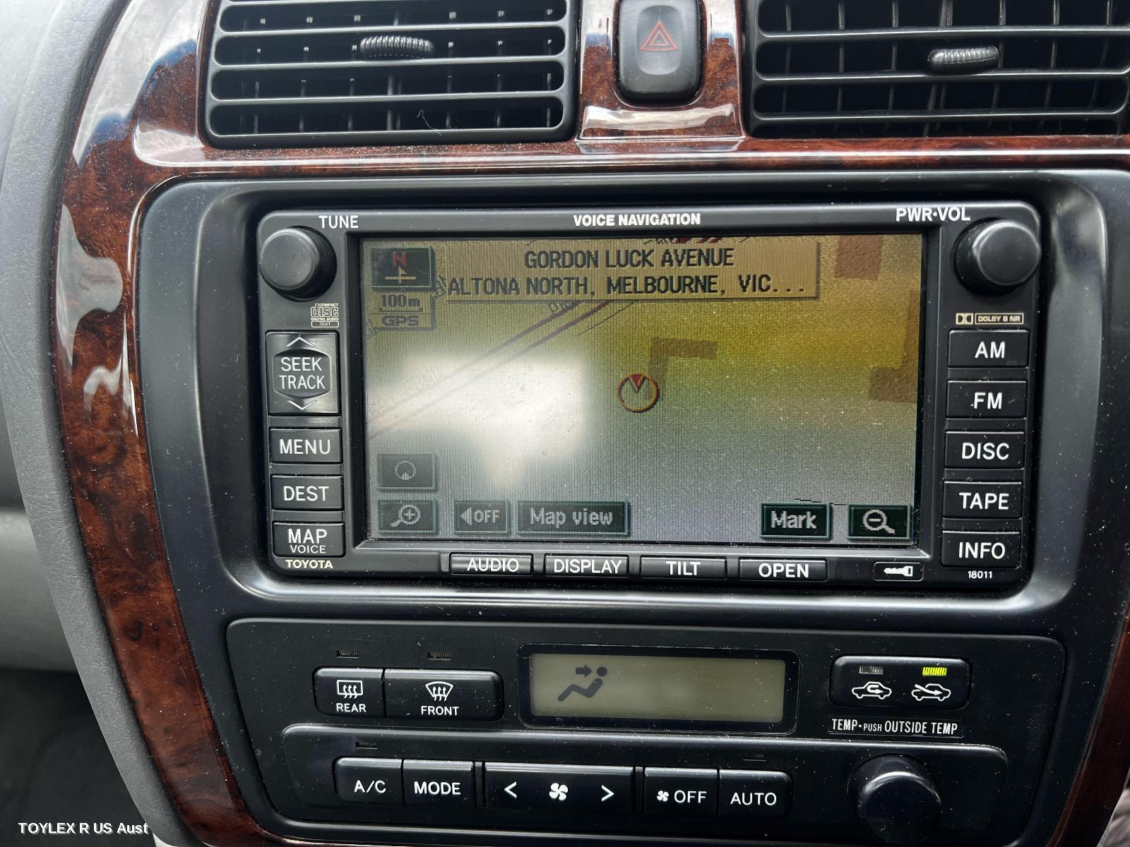 TOYOTA AVALON 2005 Radio/Cd/Dvd/Sat/Tv SAT NAV HEAD UNIT, MCX10R