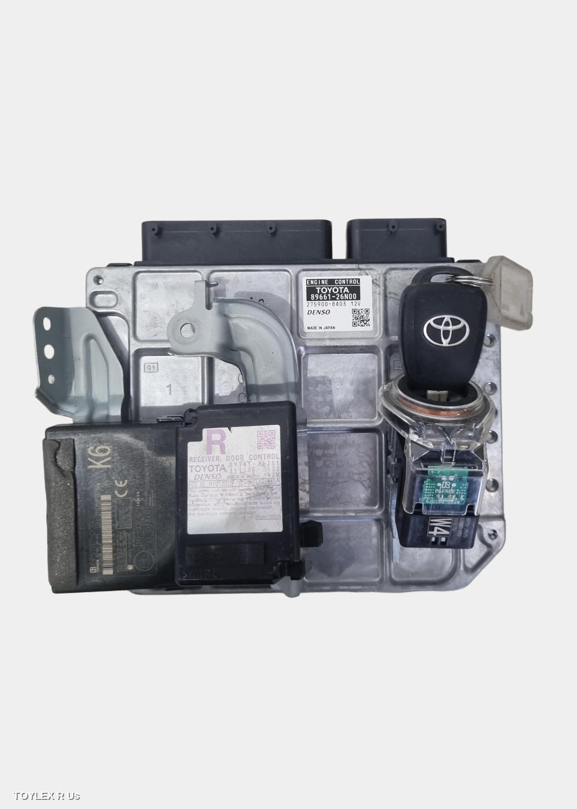 TOYOTA HIACE 2016 Ecu ENGINE ECU, 3.0, 1KD-FTV, DIESEL, P/N 89661-26N00, SEC SET (ECU/IMM/READER/KEY), KDH