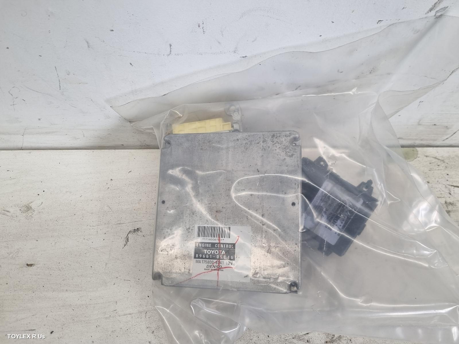 TOYOTA HILUX 2007 Ecu ENGINE ECU, 3.0, 1KD-FTV, DIESEL, MANUAL, P/N 89661-0KC40, SEC SET (ECU/IMM/READER/KEY)