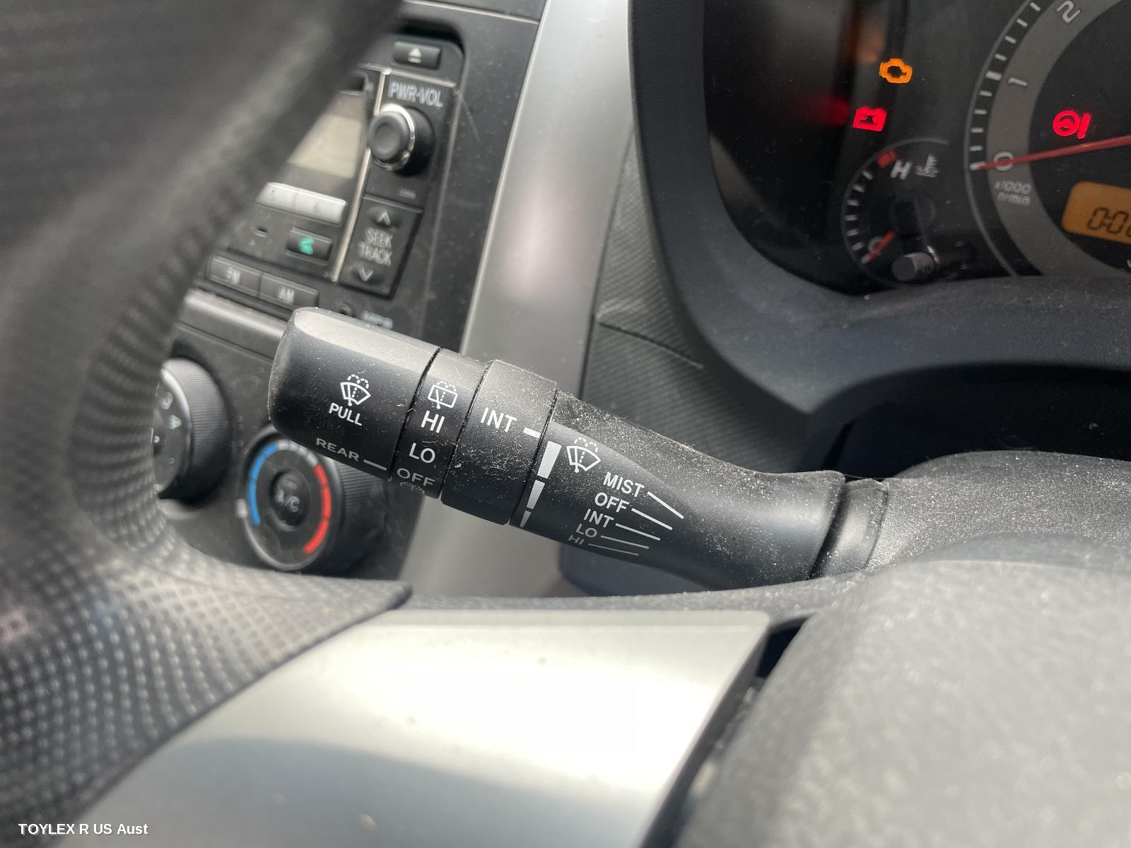 TOYOTA COROLLA 2011 Combination Switch WIPER SWITCH, ZRE152R, HATCH, NON RAIN SENSOR TYPE