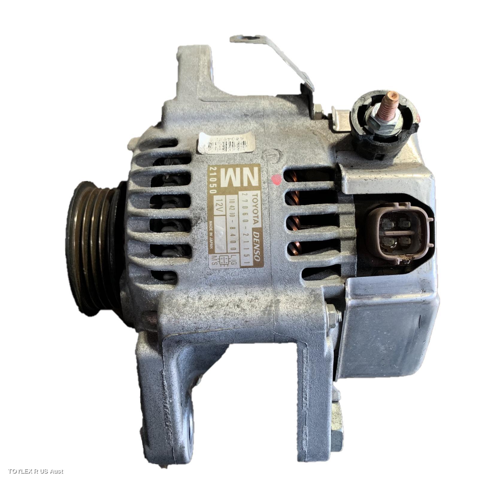 TOYOTA YARIS 2012 Alternator 1.3, 2NZ, NCP9#-NCP13#, 10/05-06/14 (AUS ONLY)