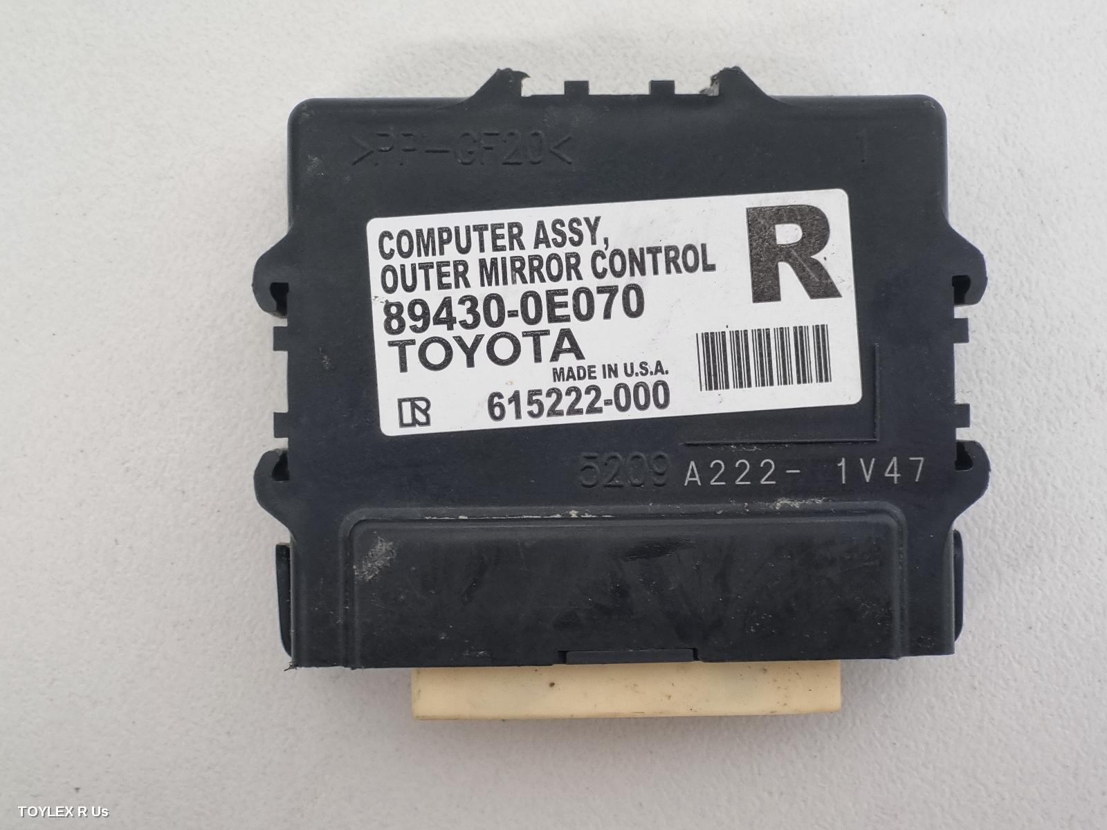 TOYOTA KLUGER 2014 Misc Switch/Relay XU50 SERIES