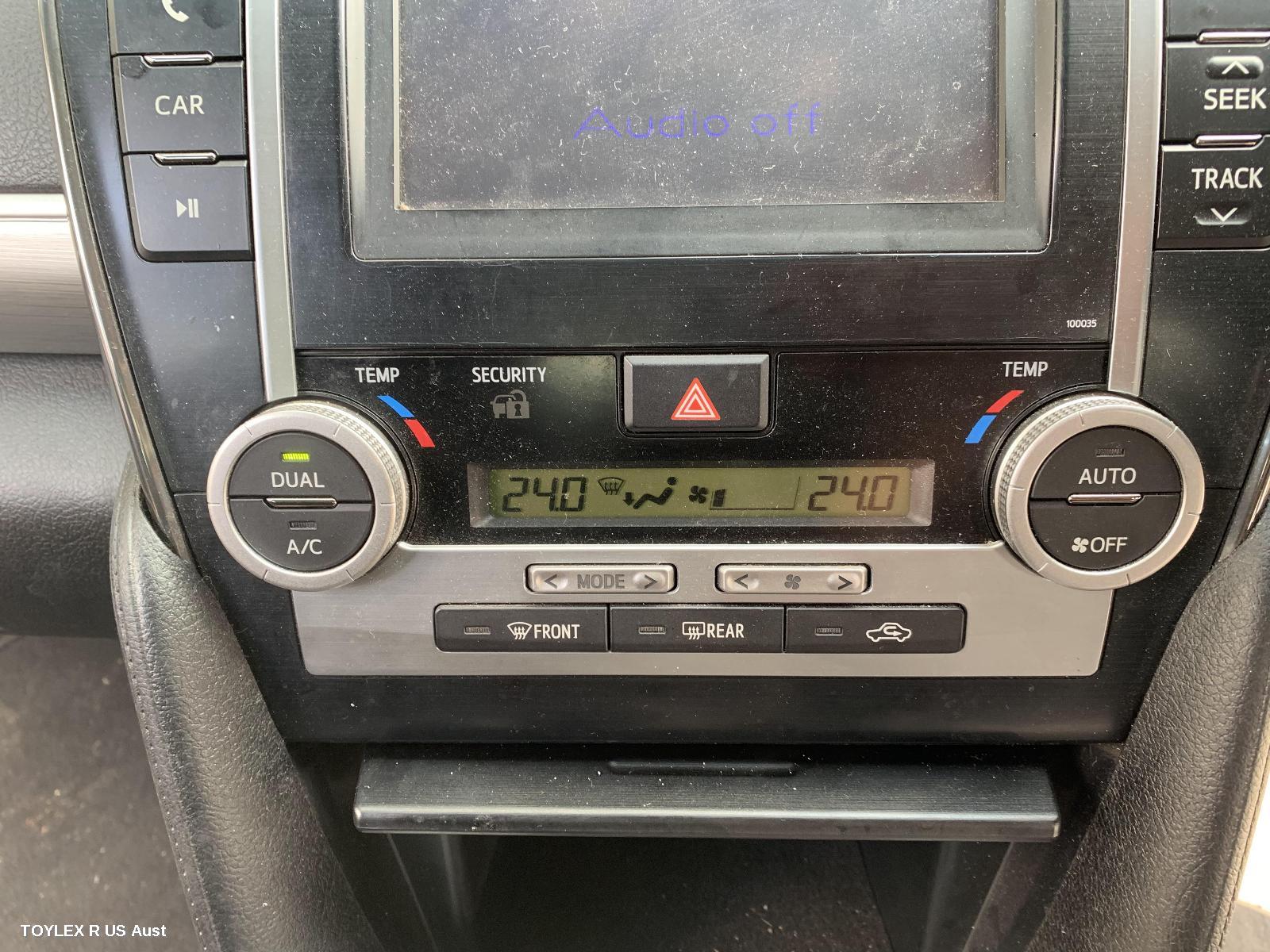TOYOTA CAMRY 2013 Heater/Ac Controls ASV50/AVV50, CLIMATE CONTROL TYPE