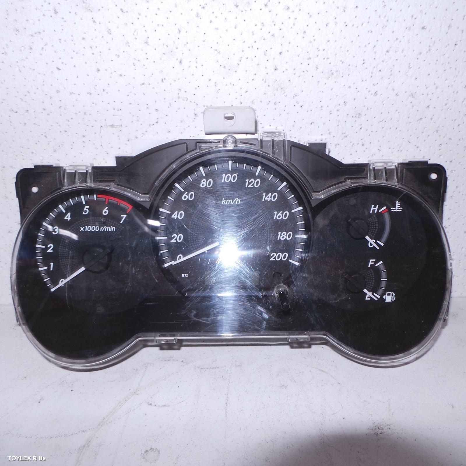 TOYOTA HILUX 2013 Instrument Cluster PETROL, 2.7, MANUAL T/M, 2WD, WORKMATE, P/N N72 ON FACE