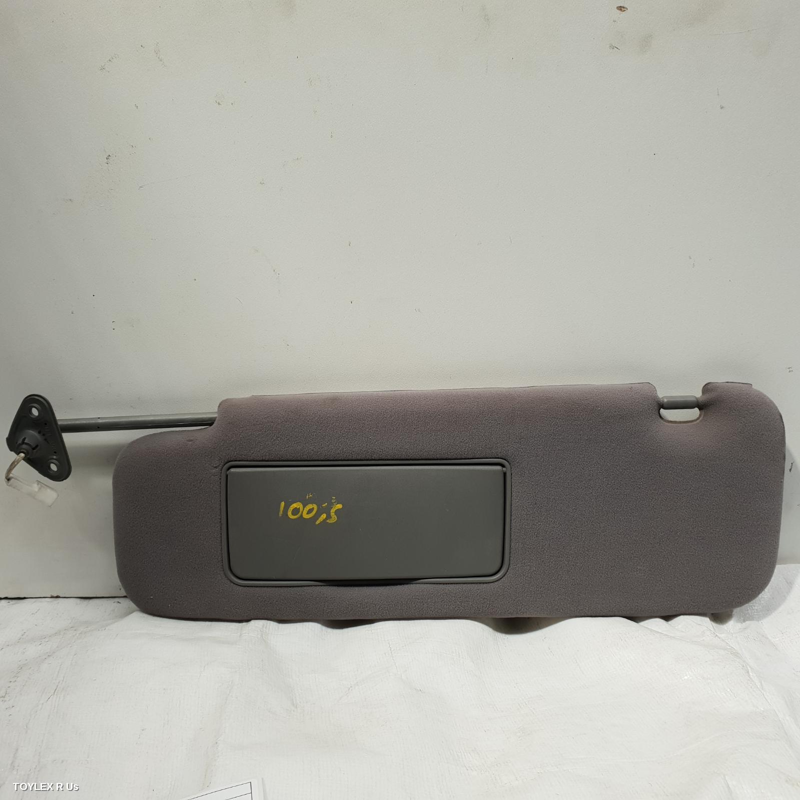 TOYOTA LANDCRUISER 2005 Sunvisor 100 SERIES, LH SIDE, GREY, EXTENDABLE TYPE