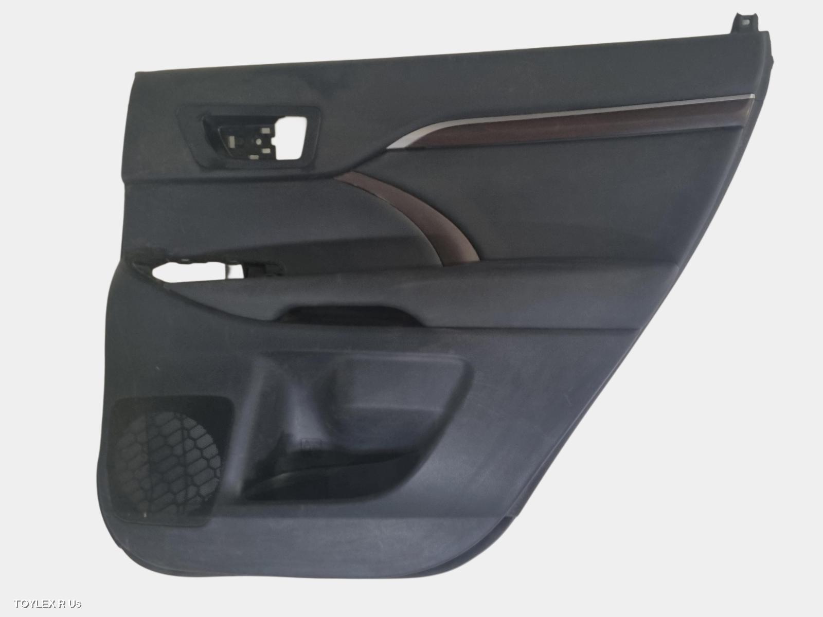 TOYOTA KLUGER 2018 Door Trim RH REAR, GSU50-GSU55, LEATHER, BLACK