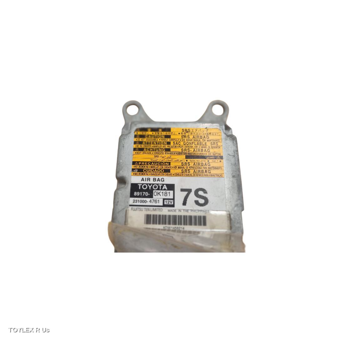 TOYOTA HILUX 2012 Airbag Module/Sensor MODULE, DUAL CAB, 2WD, P/N 891700K181