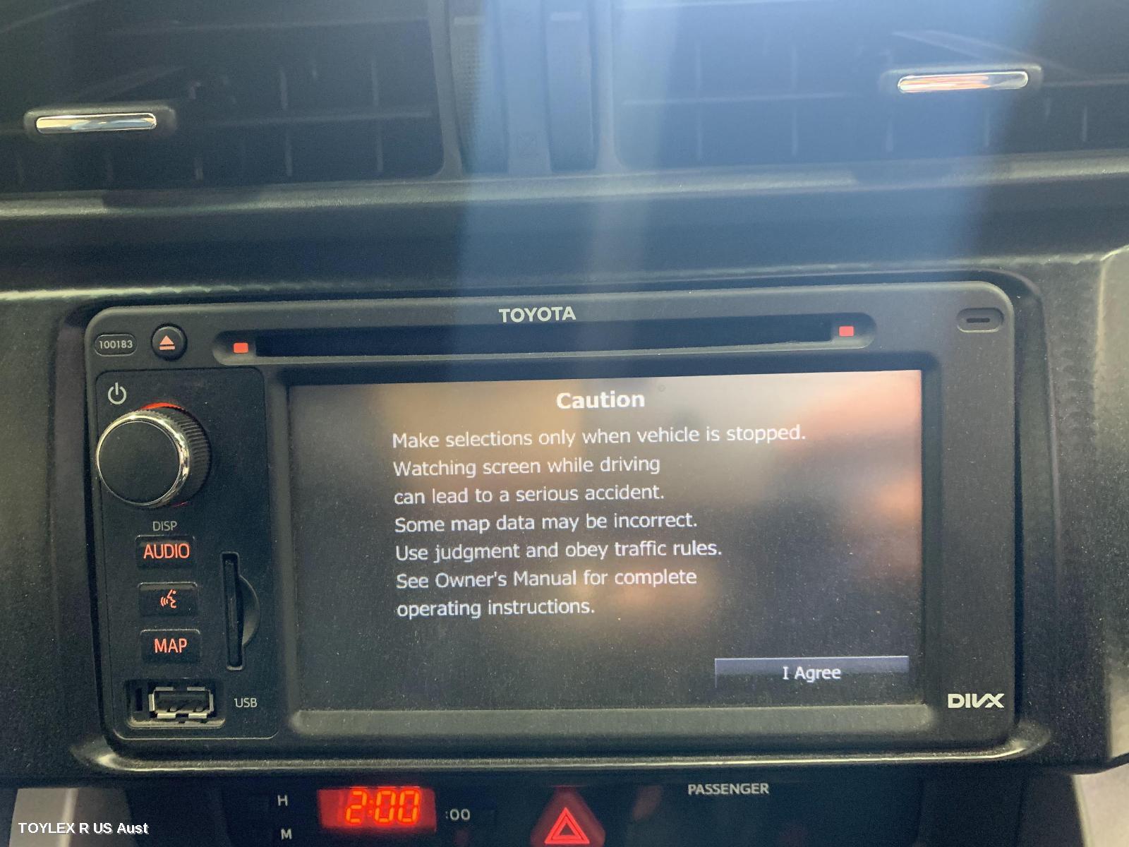 TOYOTA 86 2014 Radio/Cd/Dvd/Sat/Tv RADIO/CD/MP3/SAT NAV ASSY, ZN6, GTS