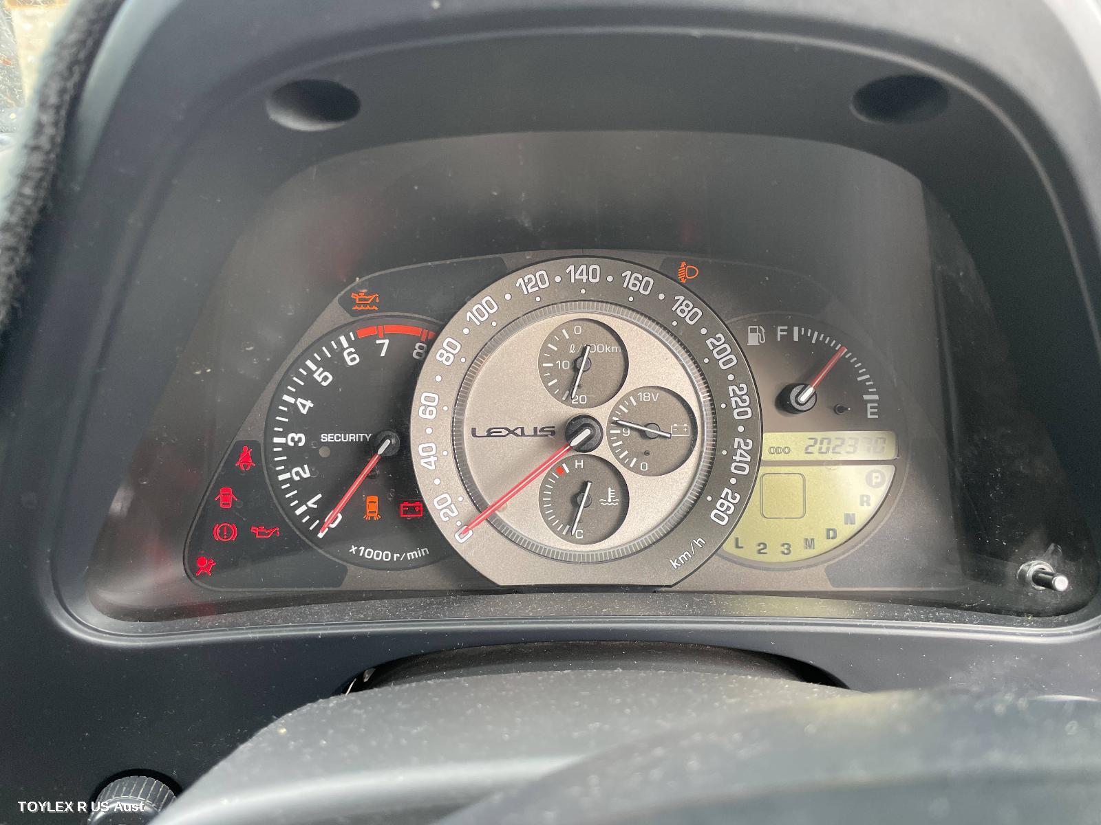LEXUS IS200/IS300 2001 Instrument Cluster IS200/IS300, AUTO T/M
