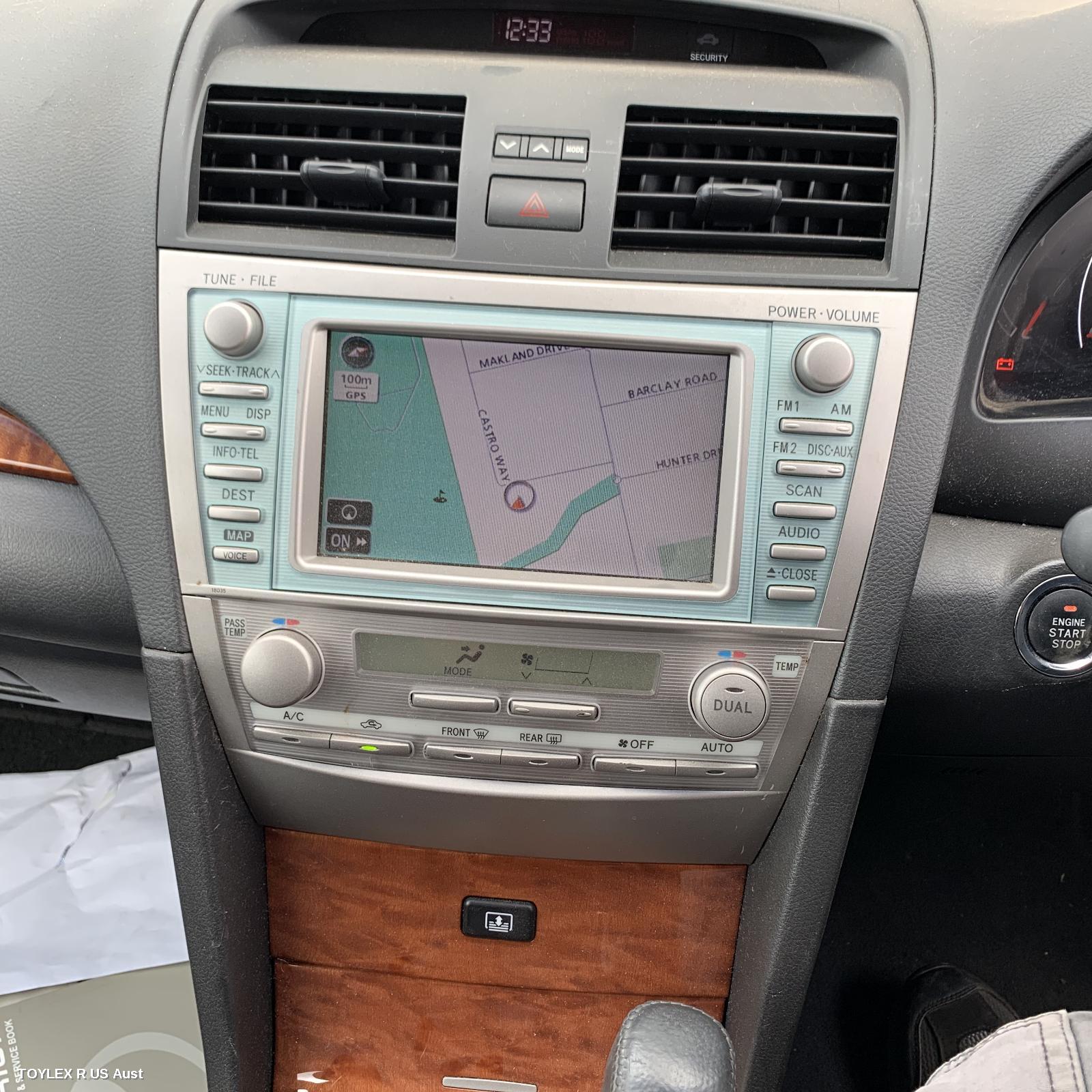 TOYOTA AURION 2008 Radio/Cd/Dvd/Sat/Tv SAT NAV, GSV40R