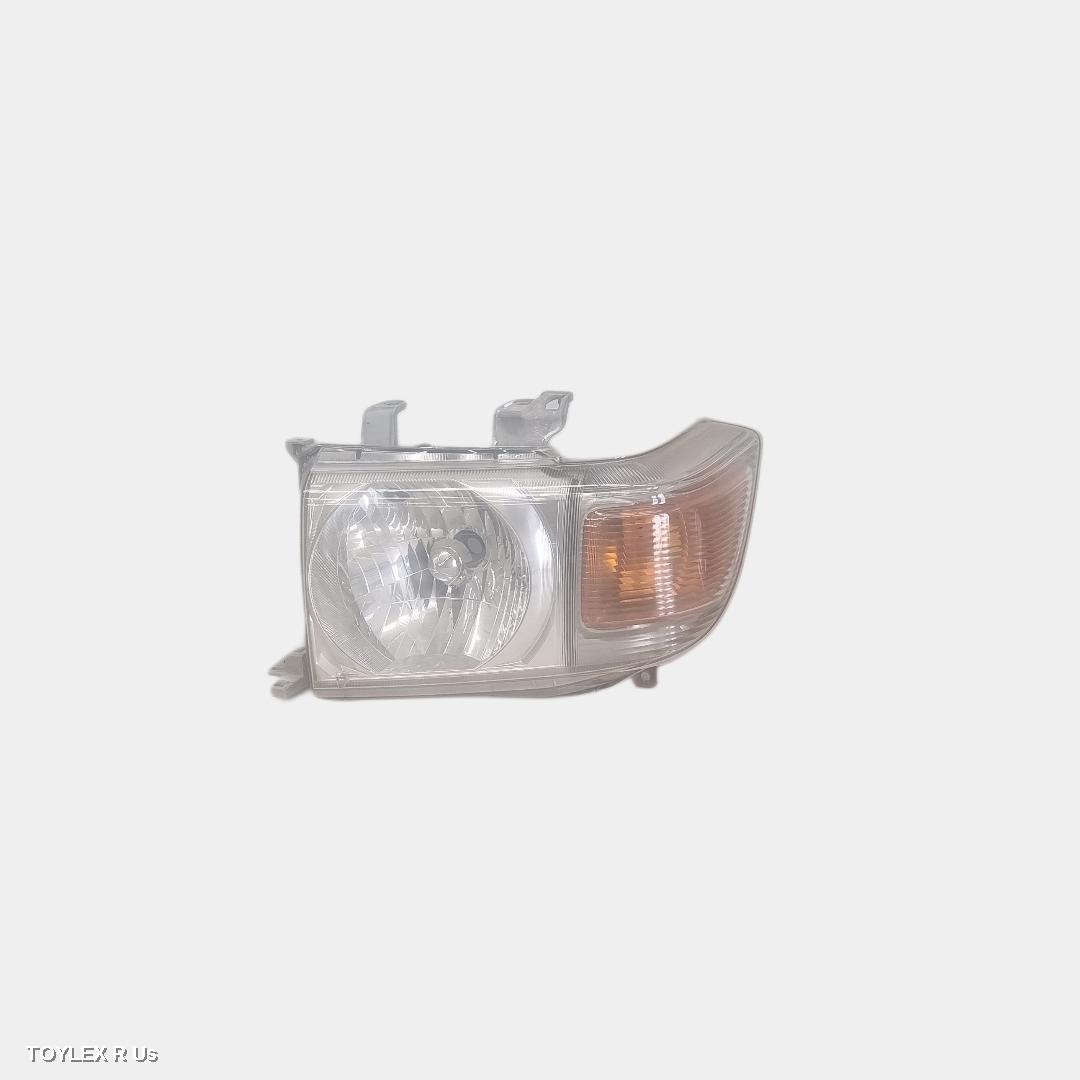 TOYOTA LANDCRUISER 2008 Left Headlamp 76/78/79 SERIES (MY07 UPDATE), W/ HALOGEN TYPE, CHROME TYPE