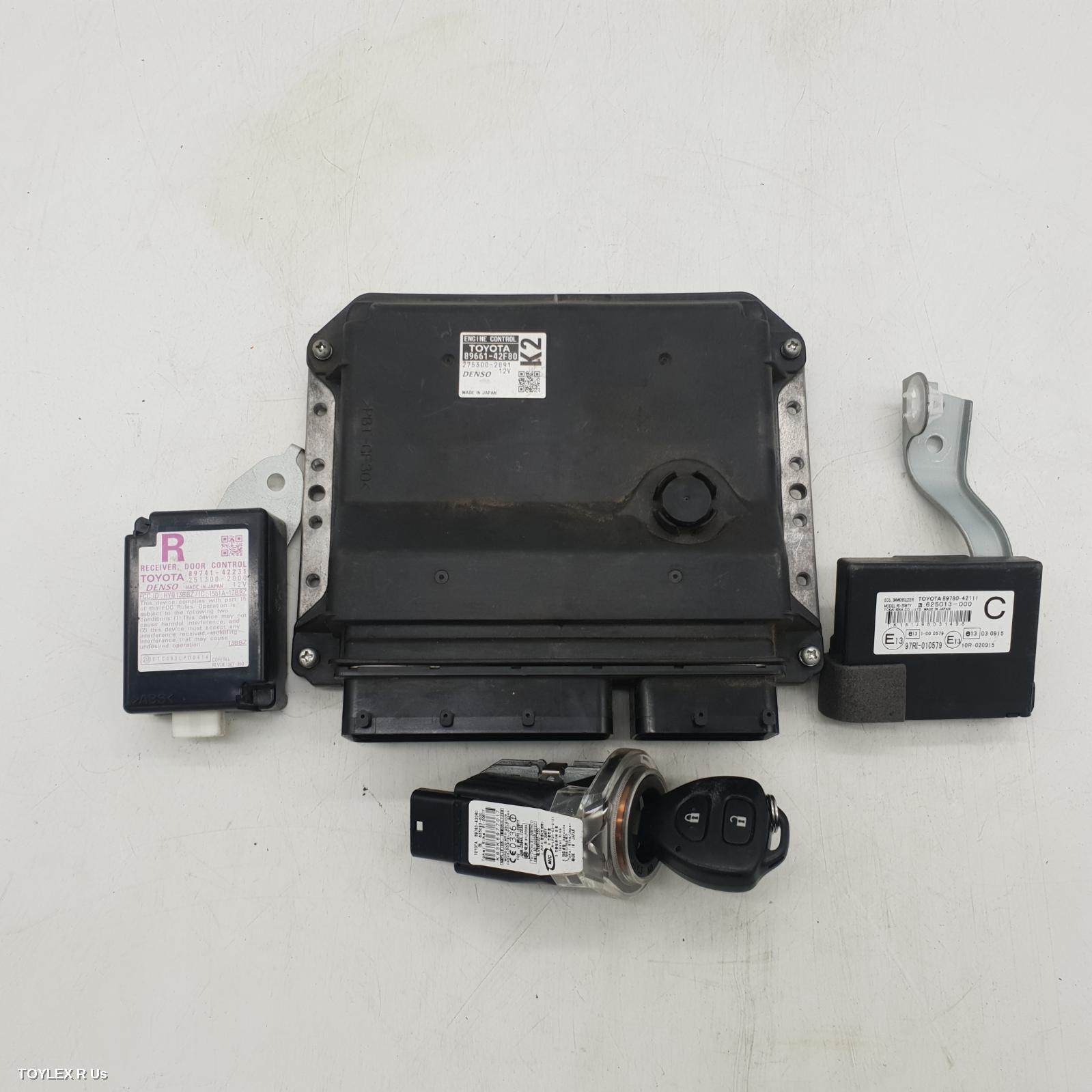 TOYOTA RAV4 2008 Ecu ENGINE ECU, 2.4, 2AZ-FE, AUTO T/M, 89661-42F80, SEC SET (ECU/IMM/READER/KEY), ACA33