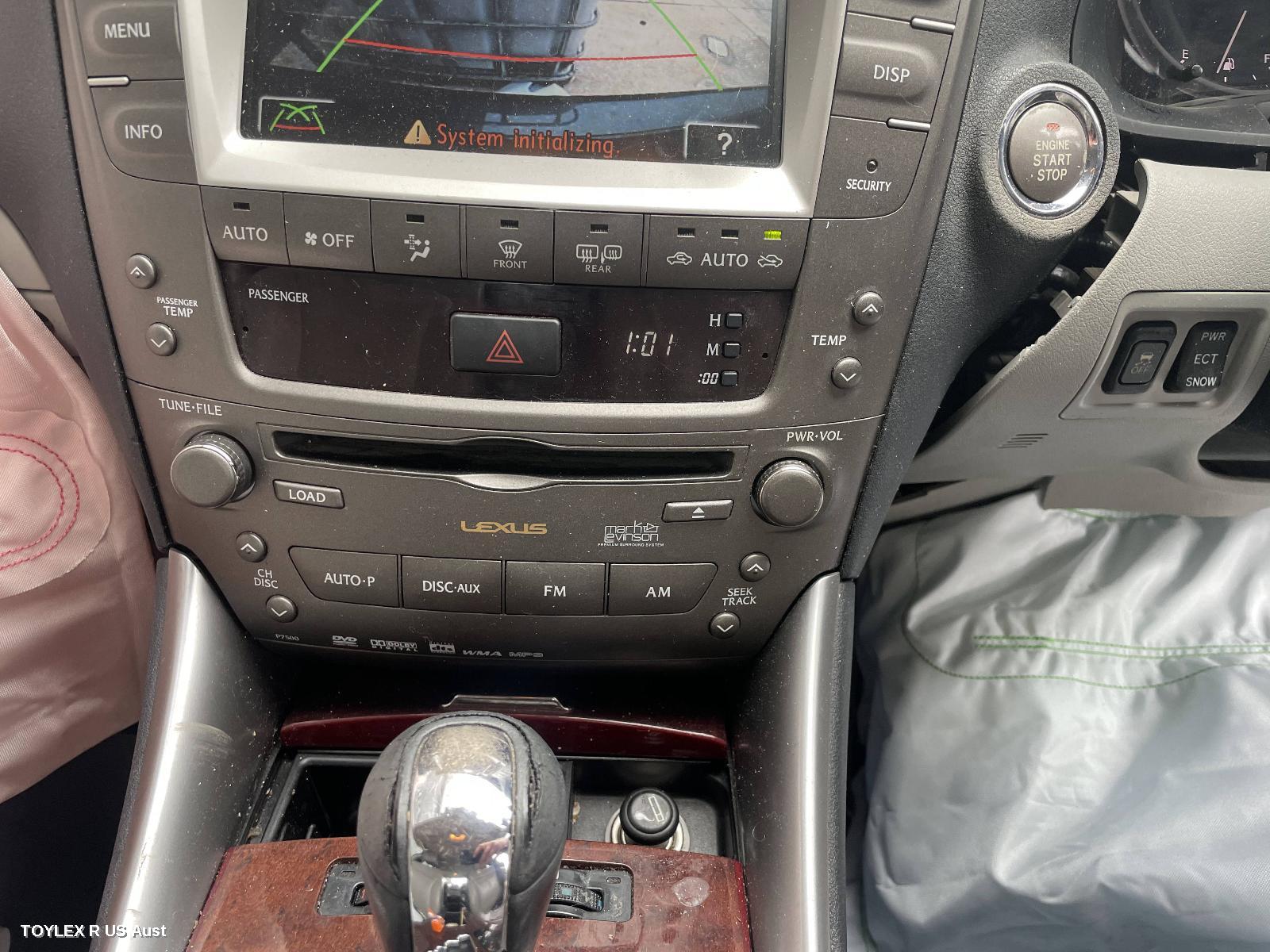 LEXUS IS250/IS250C 2007 Radio/Cd/Dvd/Sat/Tv HEAD UNIT, 6 DISC CD STACKER (P/N ON FACE P7500), GSE20R
