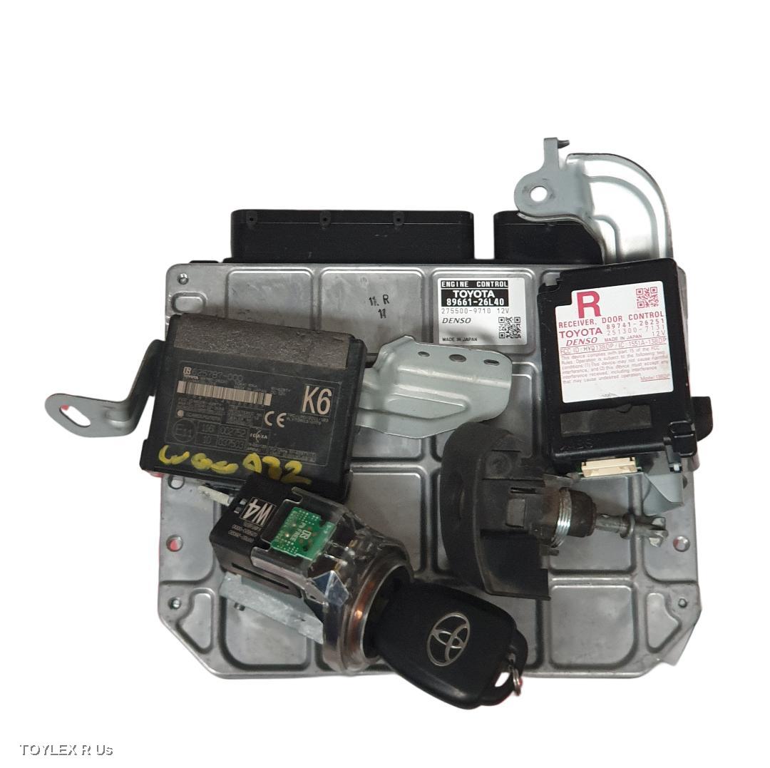 TOYOTA HIACE 2012 Ecu ENGINE ECU, 2.7, 2TR-FE, PETROL, AUTO T/M, P/N 89661-26L40, SEC SET (ECU/IMM/READER/KEY), TRH