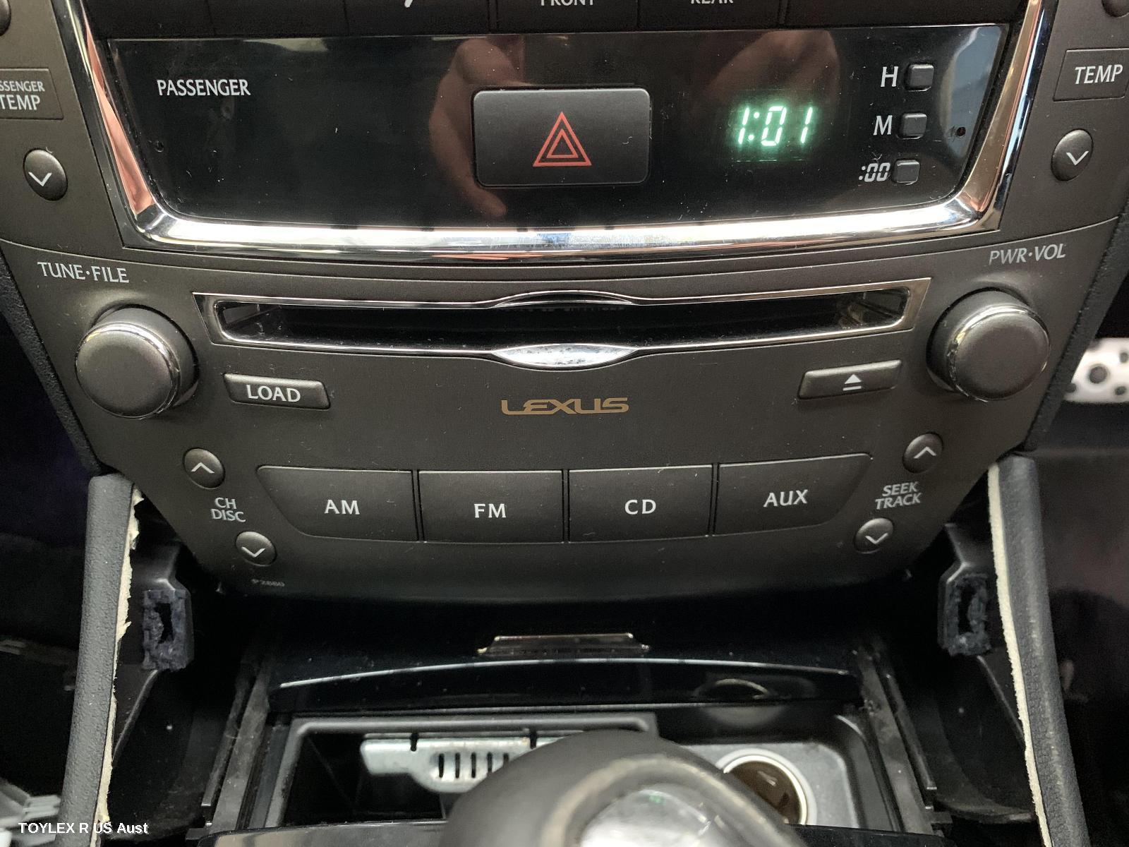 LEXUS IS250/IS250C 2010 Radio/Cd/Dvd/Sat/Tv HEAD UNIT, 6 DISC CD STACKER (P/N ON FACE P2880), GSE20R