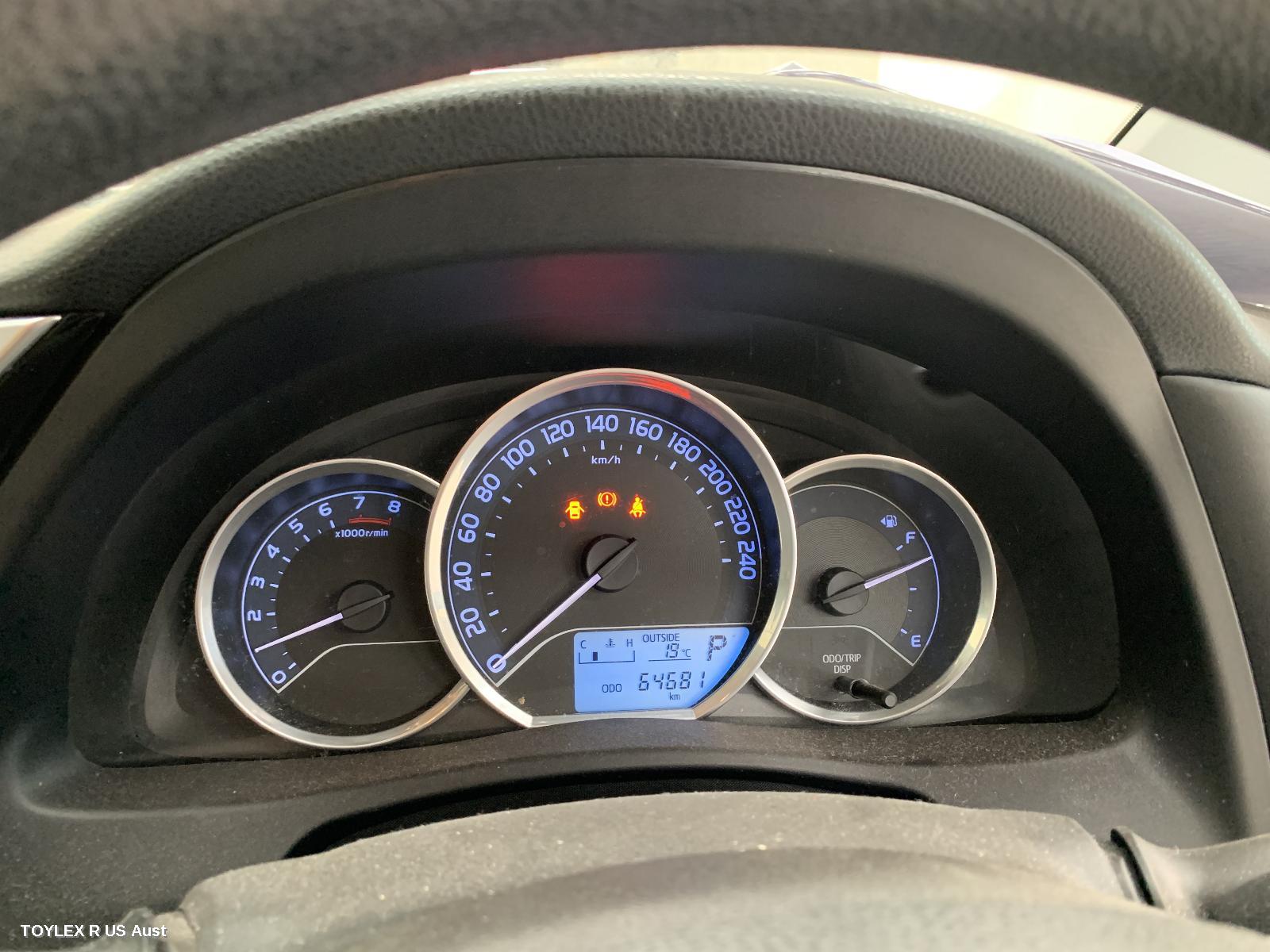 TOYOTA COROLLA 2015 Instrument Cluster 1.8, 2ZR-FE, AUTO T/M, ASCENT/ASCENT SPORT, ZRE182R, HATCH