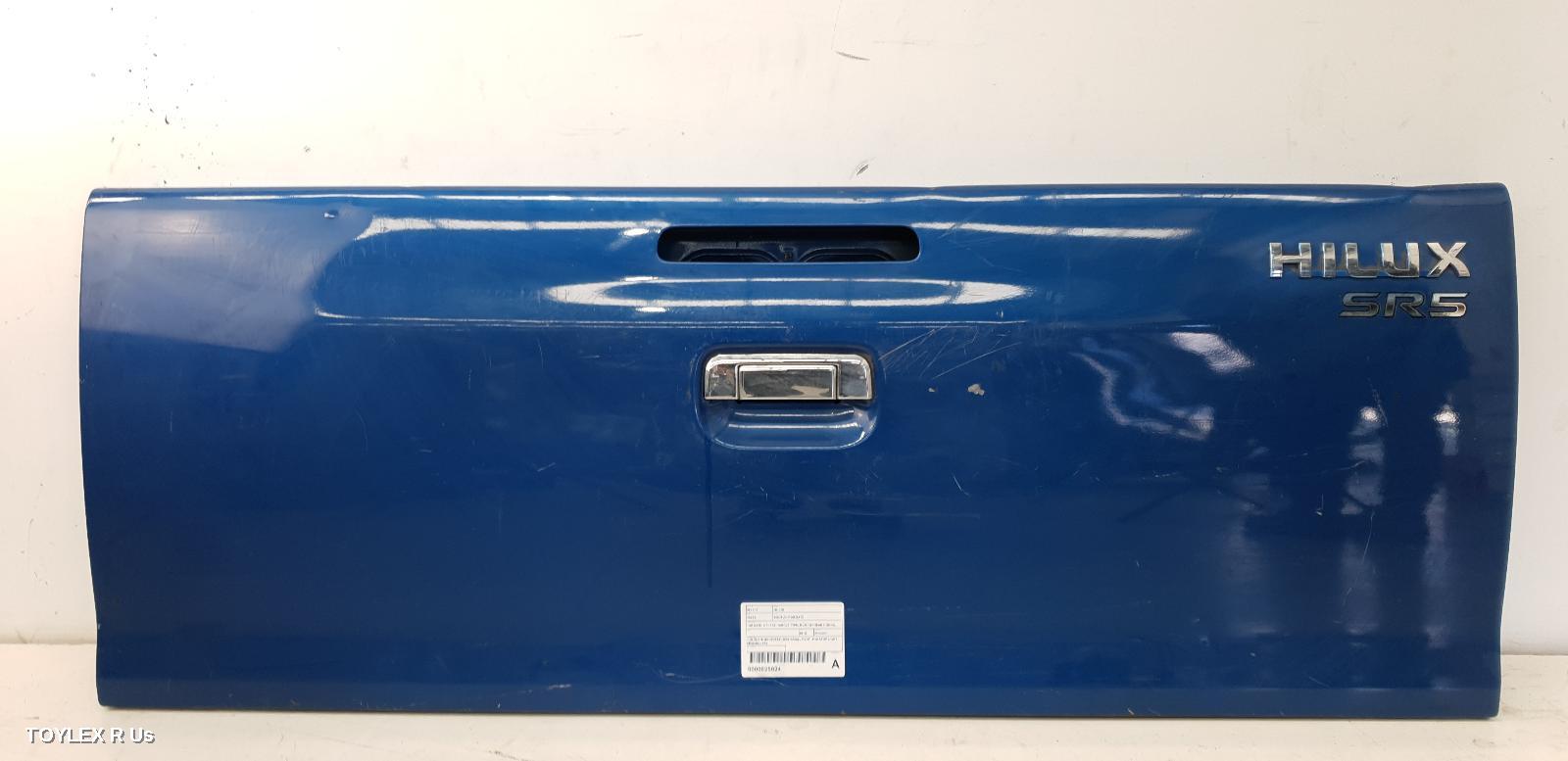 TOYOTA HILUX 2010 Bootlid/Tailgate TAILGATE, CENTRE HANDLE TYPE, NON TONNEAU HOOKS, W/ LAMP HOLE, NON CAMERA TYPE