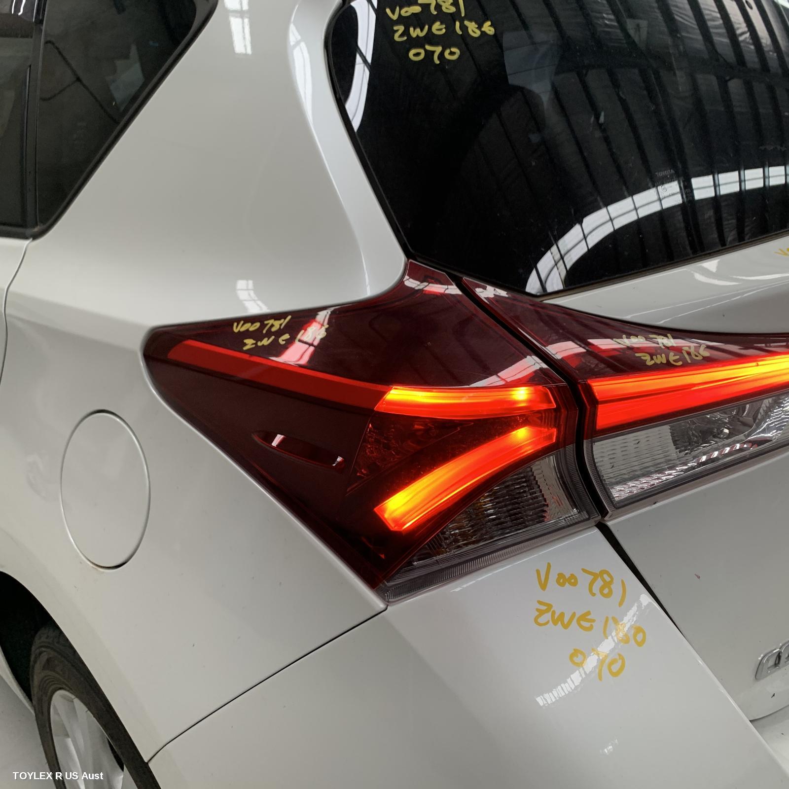 TOYOTA COROLLA 2016 Left Taillight ZRE182R/ZWE186R, HATCH
