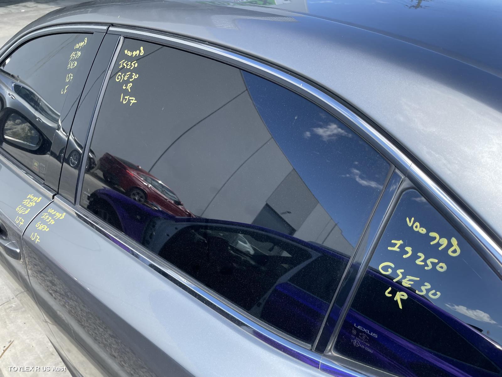 LEXUS IS SERIES 2013 Left Rear Door Window XE30