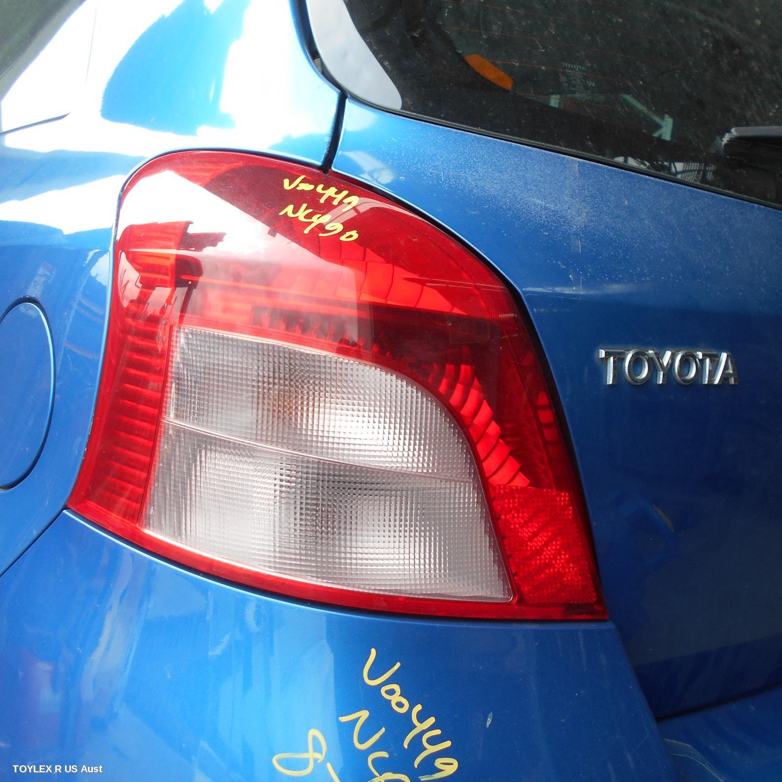 TOYOTA YARIS 2007 Left Taillight NCP9#, HATCH, LENS# 52-142, JAP TYPE, 10/05-08/08 (AUS ONLY)