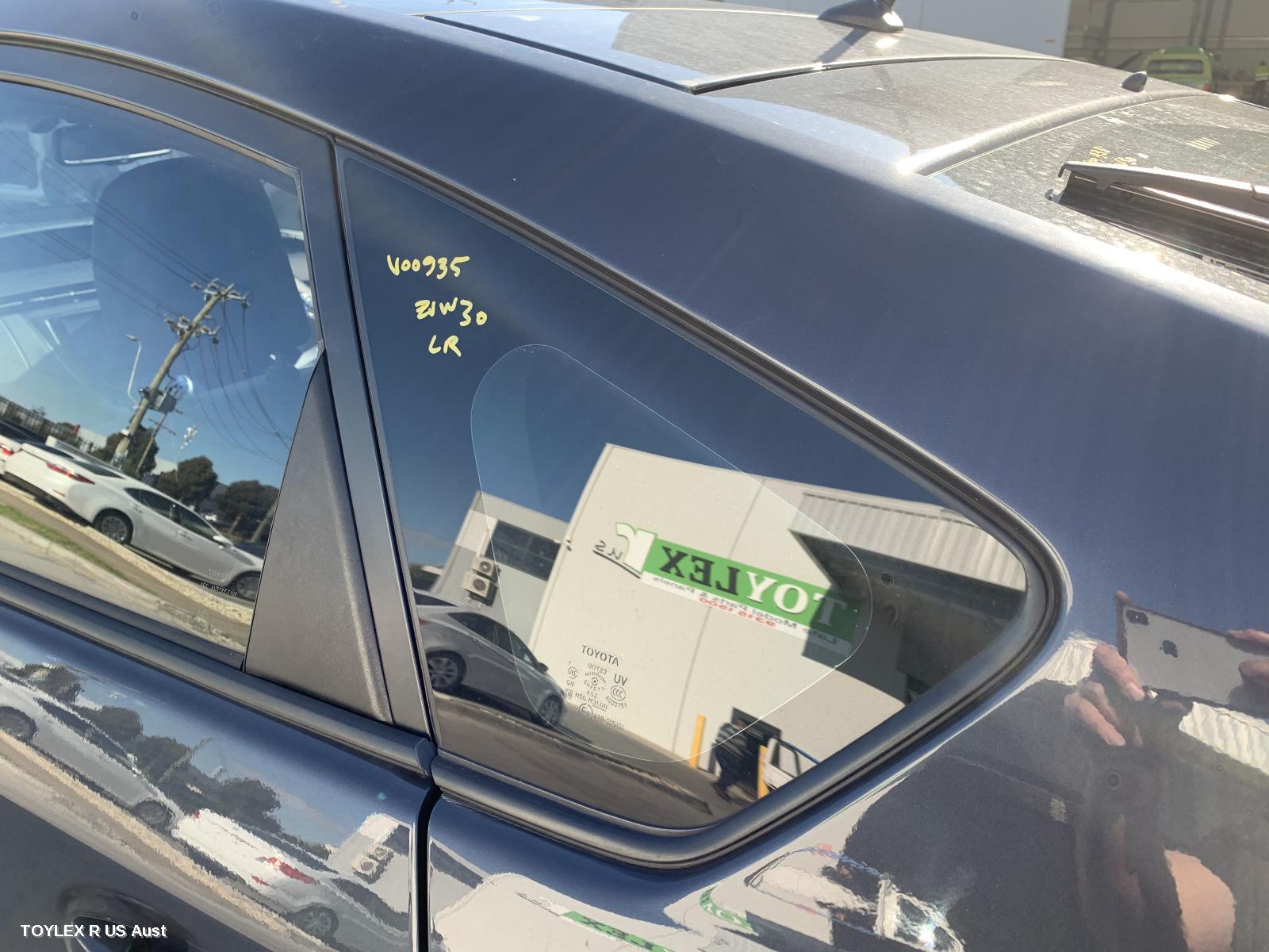TOYOTA PRIUS 2009 Left Rear Side Glass ZVW30R, 07/