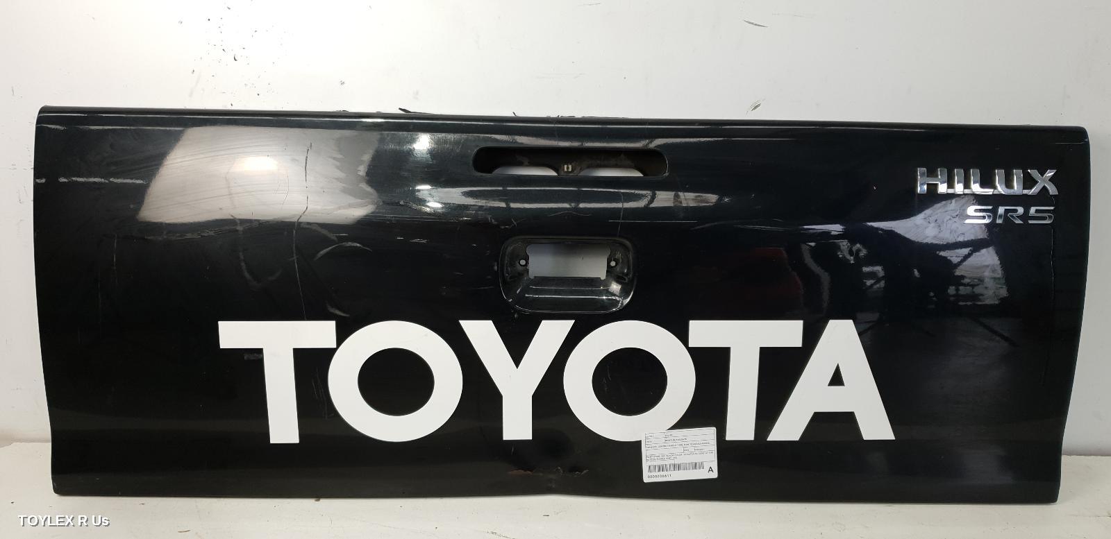 TOYOTA HILUX 2009 Bootlid/Tailgate TAILGATE, CENTRE HANDLE TYPE, NON TONNEAU HOOKS, W/ LAMP HOLE, NON CAMERA TYPE