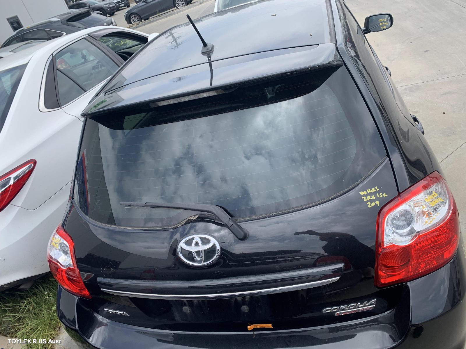 TOYOTA COROLLA 2011 Bootlid/Tailgate TAILGATE, ZRE152R, HATCH, SPOILERED TYPE