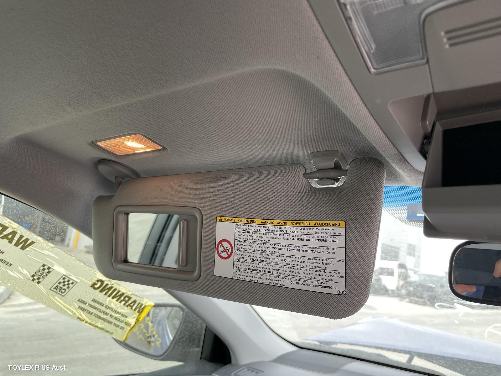 TOYOTA CAMRY 2014 Sunvisor ASV50/AVV50, LH SIDE, W/ LAMP TYPE