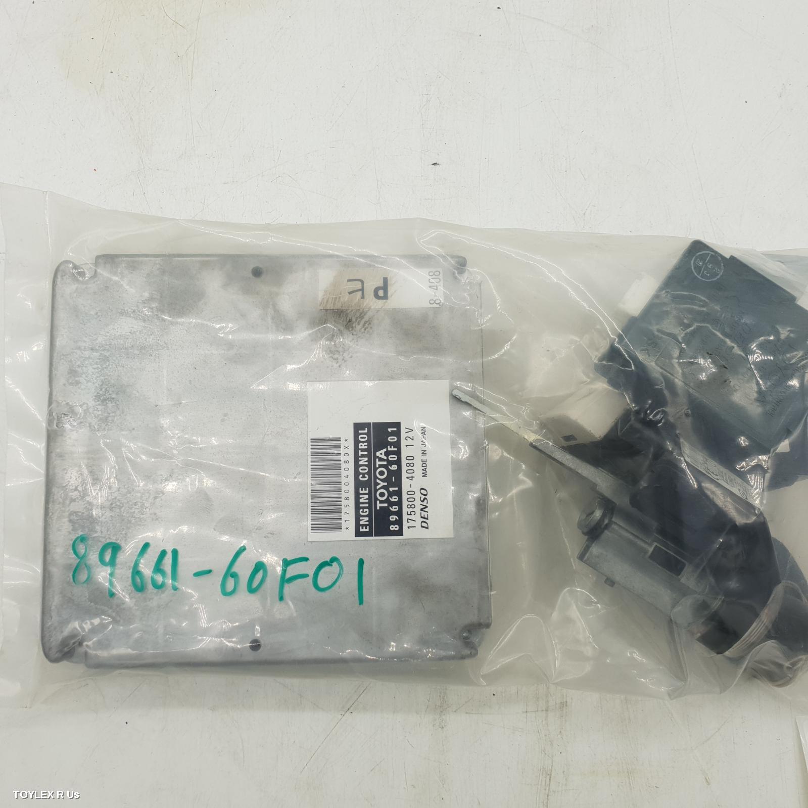 TOYOTA PRADO 2004 Ecu 120 SERIES (IMPORT), ENGINE ECU, 4.0, PETROL, 1GR-FE, AUTO (5SPD), P/N 8966160D60, SEC SET (ECU/IMM/READER/KEY)