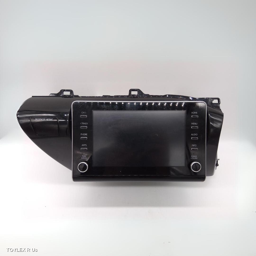 TOYOTA HILUX 2021 Radio/Cd/Dvd/Sat/Tv HEAD UNIT, W/ DISPLAY UNIT, 8IN TOUCHSCREEN, NON SAT NAV, NON PREMIUM TYPE