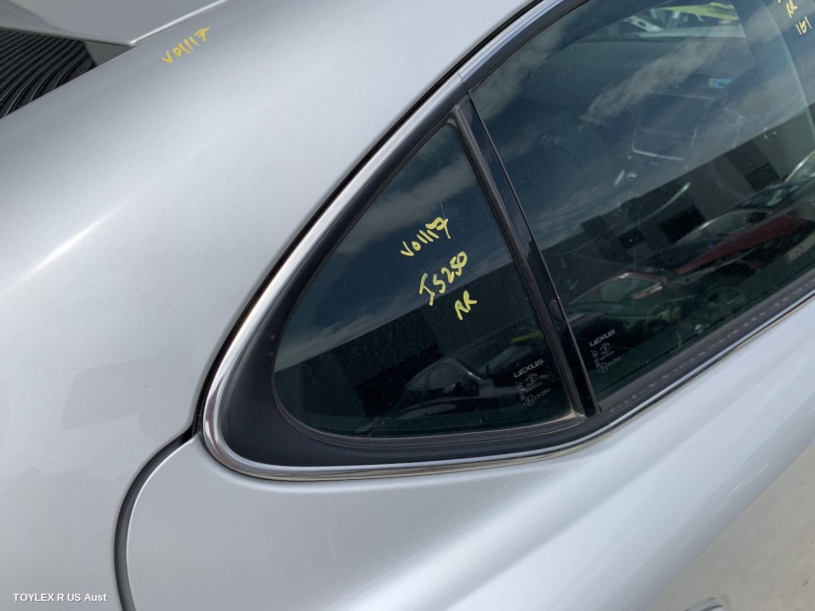 LEXUS IS250/IS250C 2012 Right Rear 1/4 Door Glass IS250/IS350/IS F, GSE20R/GSE21R/USE20R