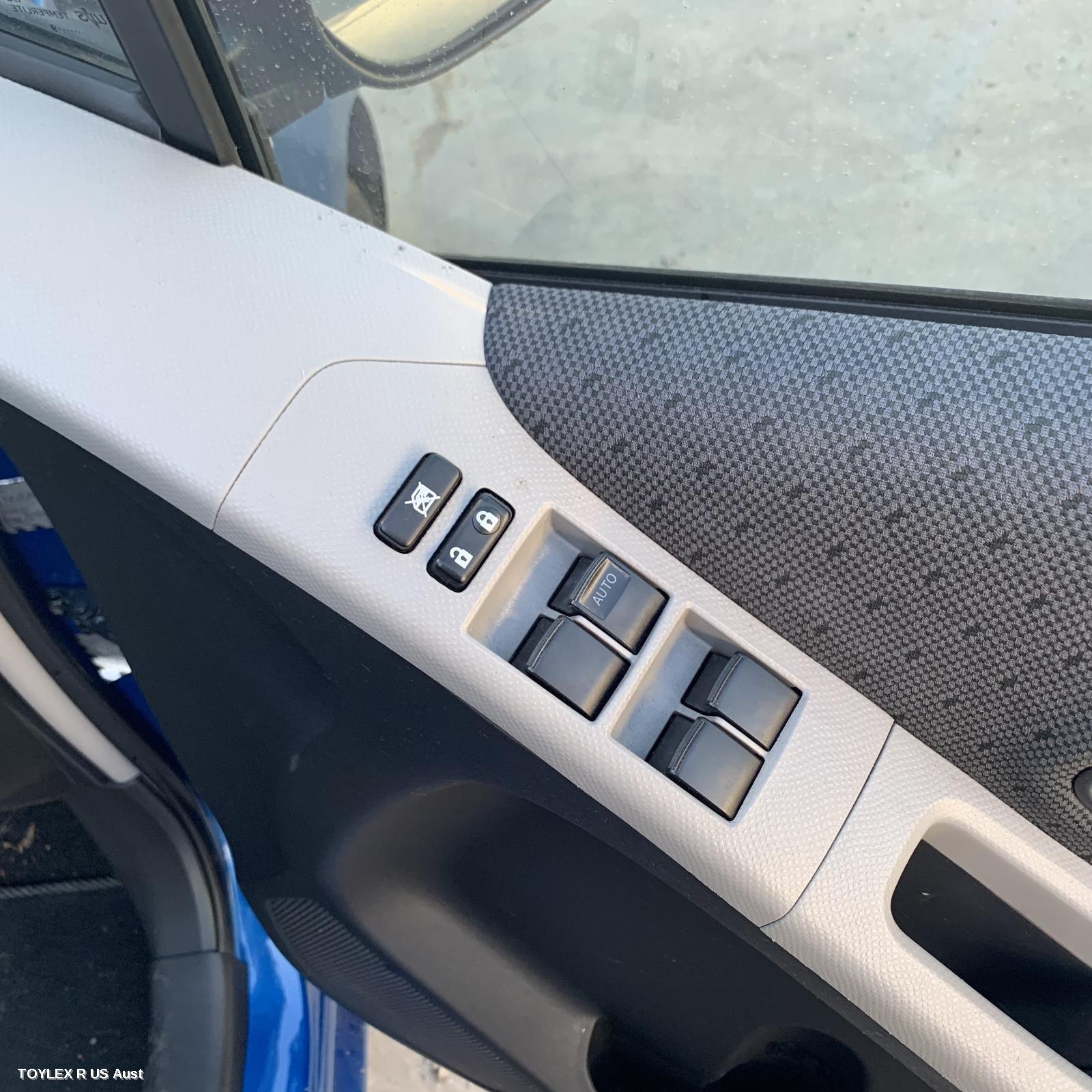 TOYOTA YARIS 2009 Pwr Dr Wind Switch RH FRONT (MASTER SWITCH), 4 SWITCH TYPE, 5DR HATCH/SEDAN, NCP9#