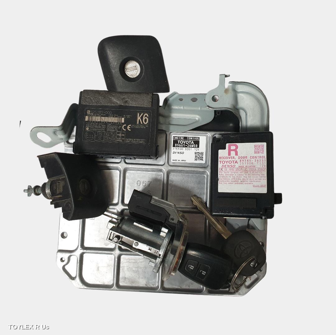 TOYOTA HIACE 2015 Ecu ENGINE ECU, 3.0, 1KD-FTV, DIESEL, P/N 89661-26M50, SEC SET (ECU/IMM/READER/KEY), KDH