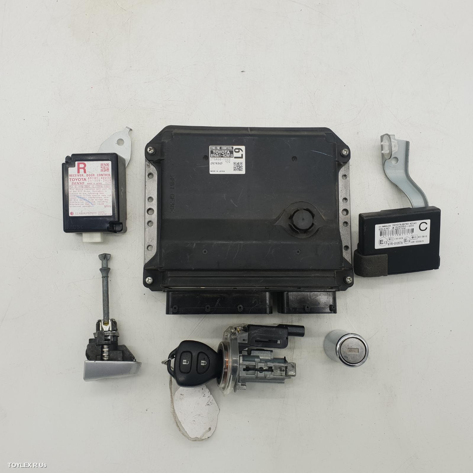 TOYOTA RAV4 2010 Ecu ENGINE ECU, 2.4, 2AZ-FE, AUTO T/M, 89661-42N10, SEC SET (ECU/IMM/READER/KEY), ACA33